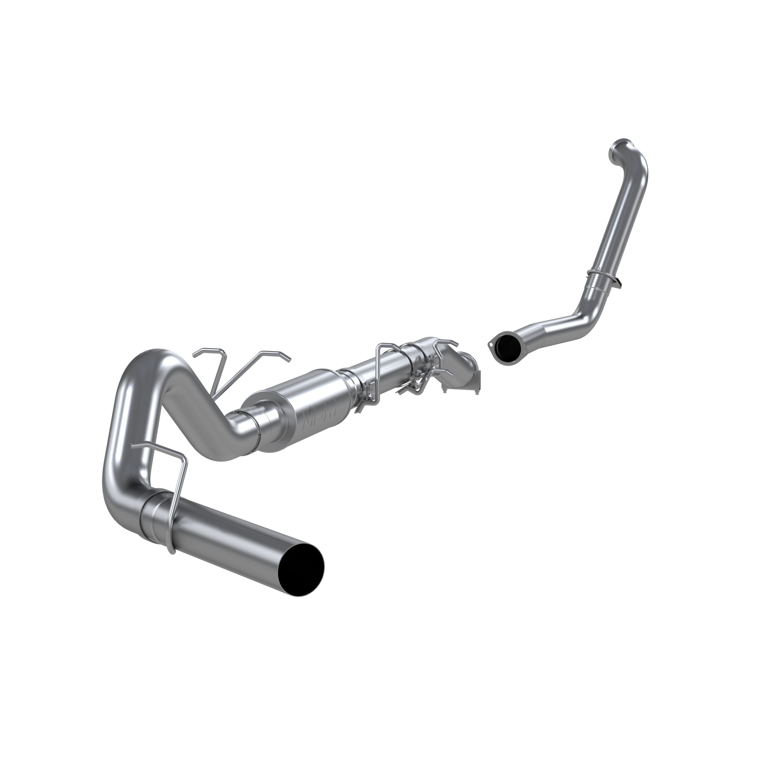 MBRP Exhaust 4in. Turbo Back. Single Side Exit. Retains Stock Cat. AL S6206P