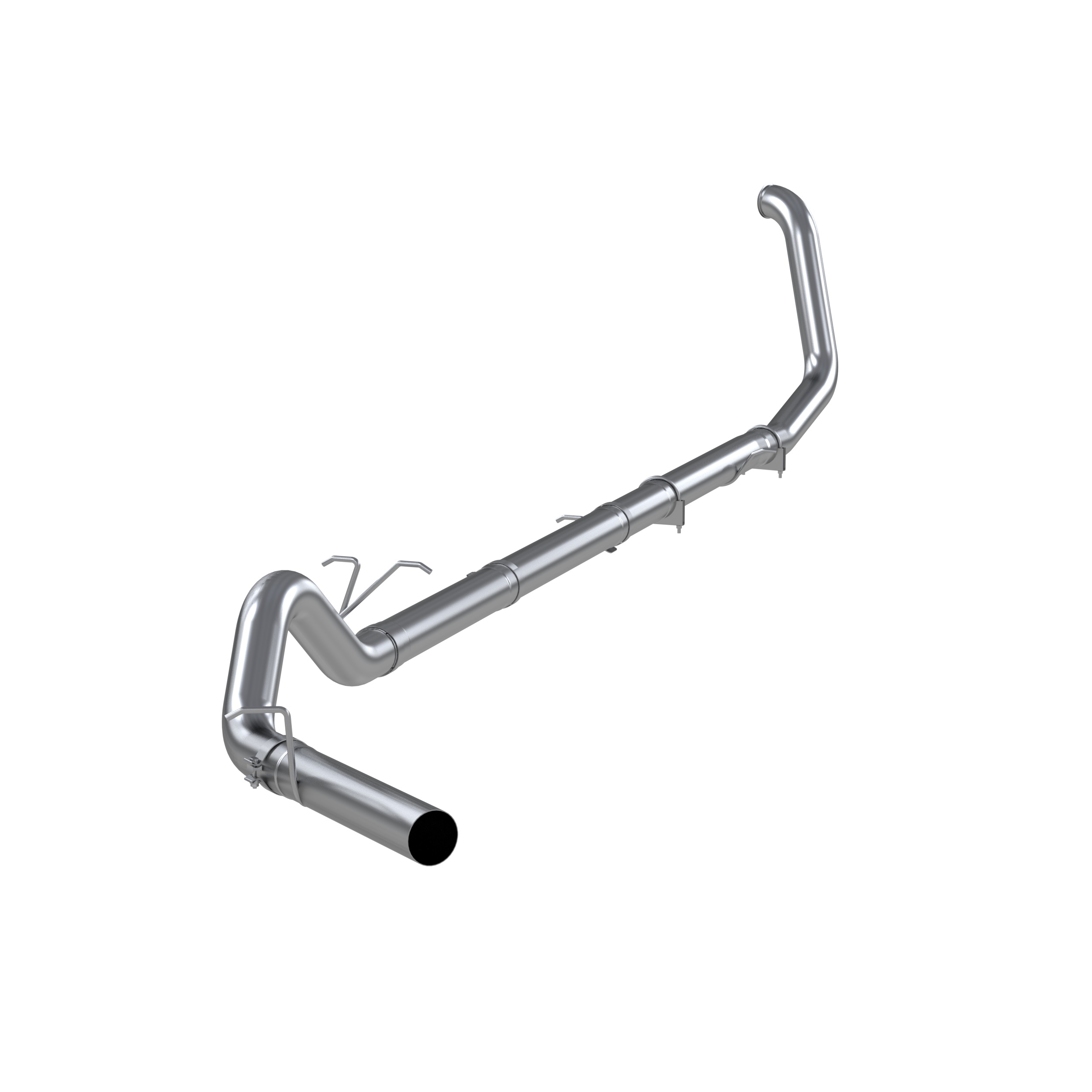 MBRP Exhaust 4in. Turbo Back. Single Side Exit. No Muffler. AL S6200PLM