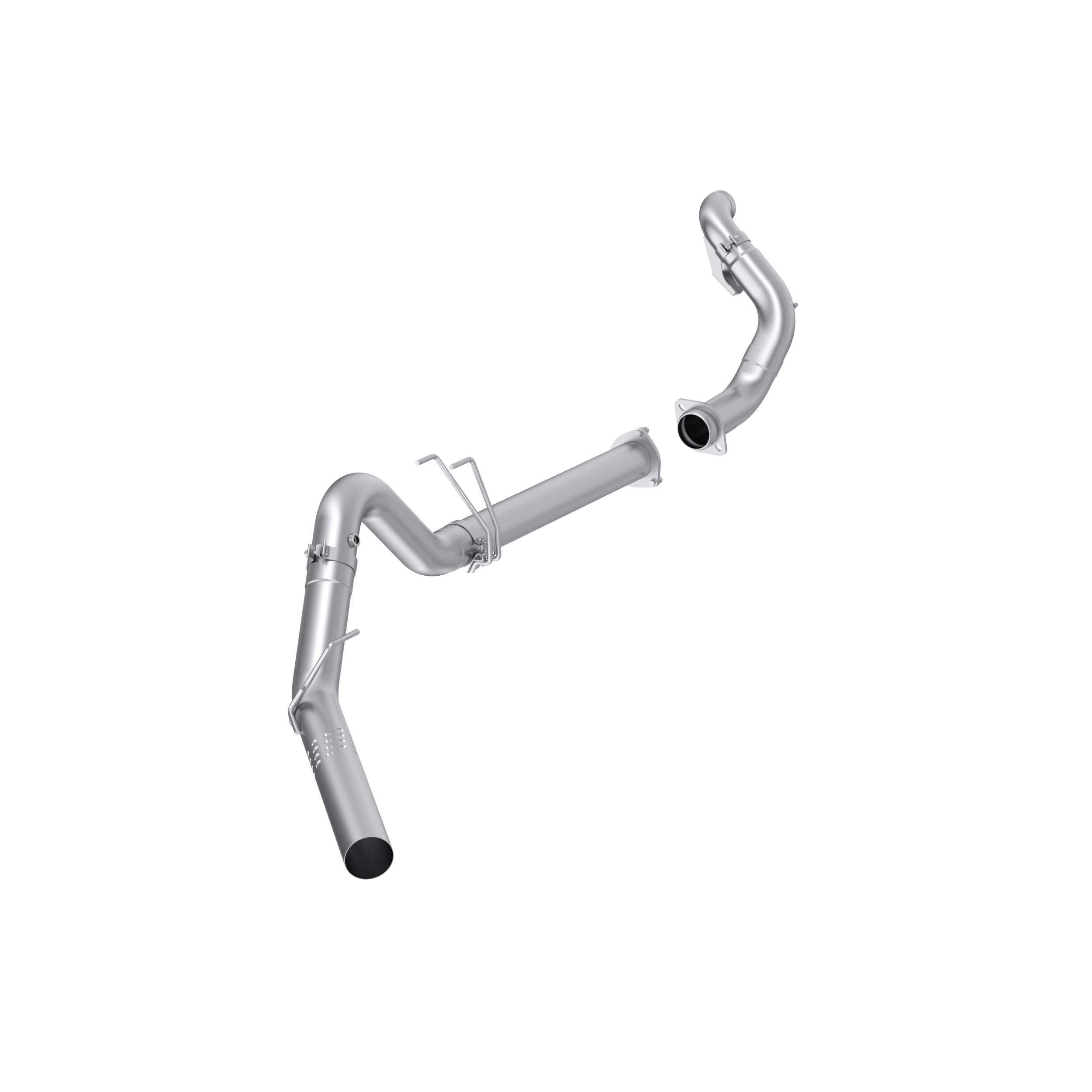 MBRP Exhaust MBRP 4in. Filter Back Single Side with Downpipe, AL, No Muffler. S6286PLM