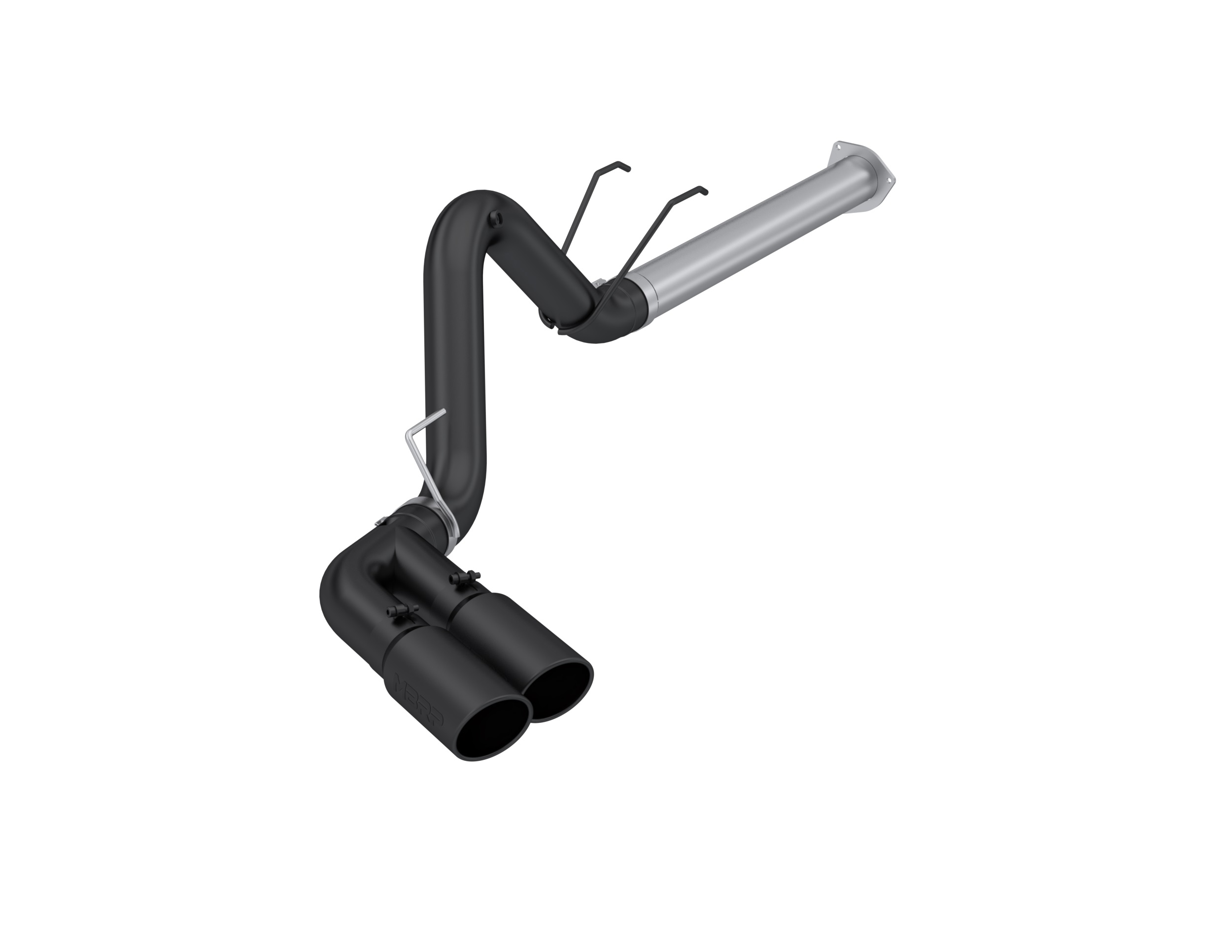 MBRP Exhaust 4in. Filter Back. Single Side Dual Exit. BLK S6290BLK