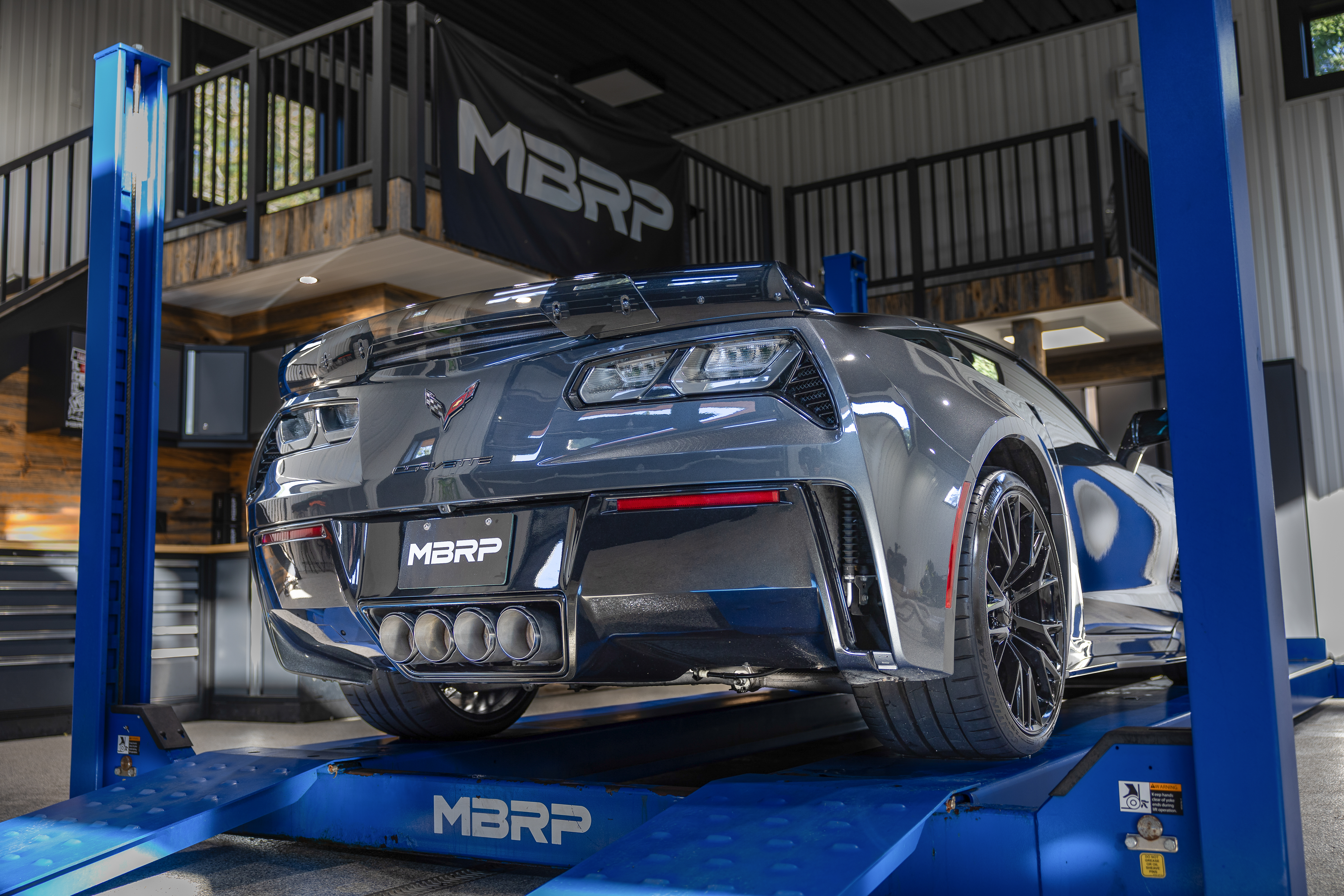 MBRP Exhaust MBRP 3in Axle-Back, Quad Rear Exit, Active, T304 with CF Tips. S70073CF