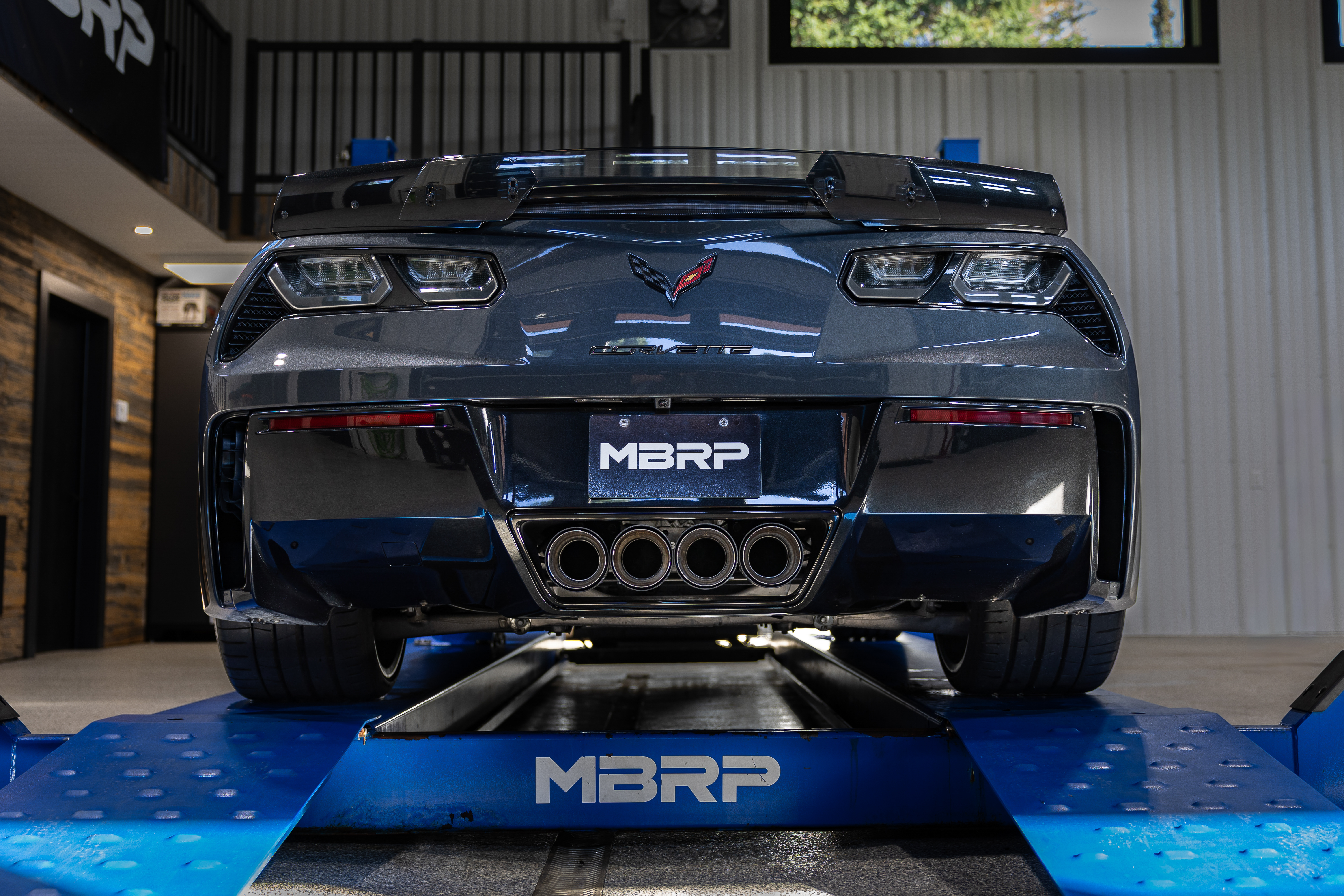 MBRP Exhaust MBRP 3in Axle-Back, Quad Rear Exit, Active, T304 with CF Tips. S70073CF