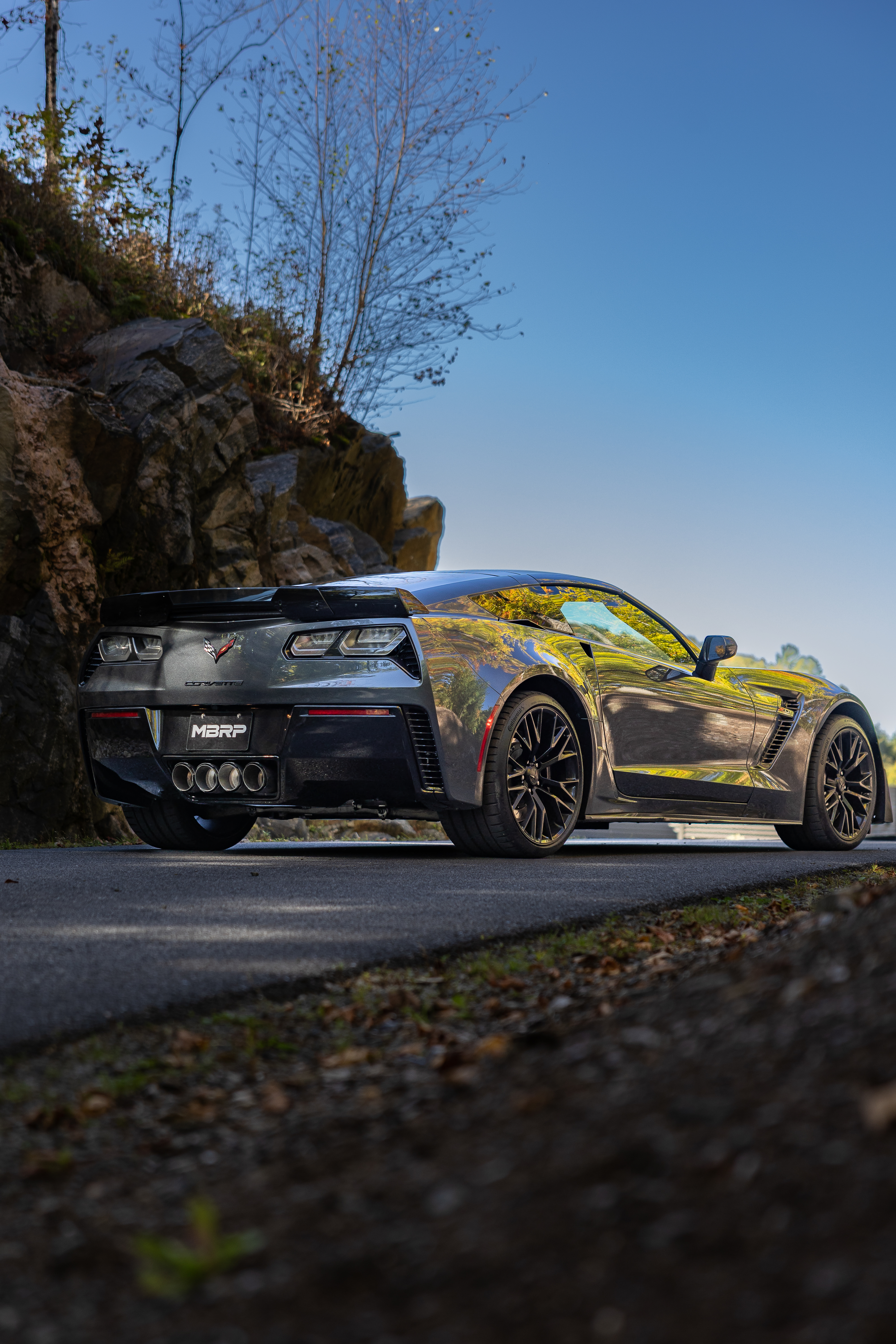 MBRP Exhaust MBRP 3in Axle-Back, Quad Rear Exit, Active, T304 with CF Tips. S70073CF