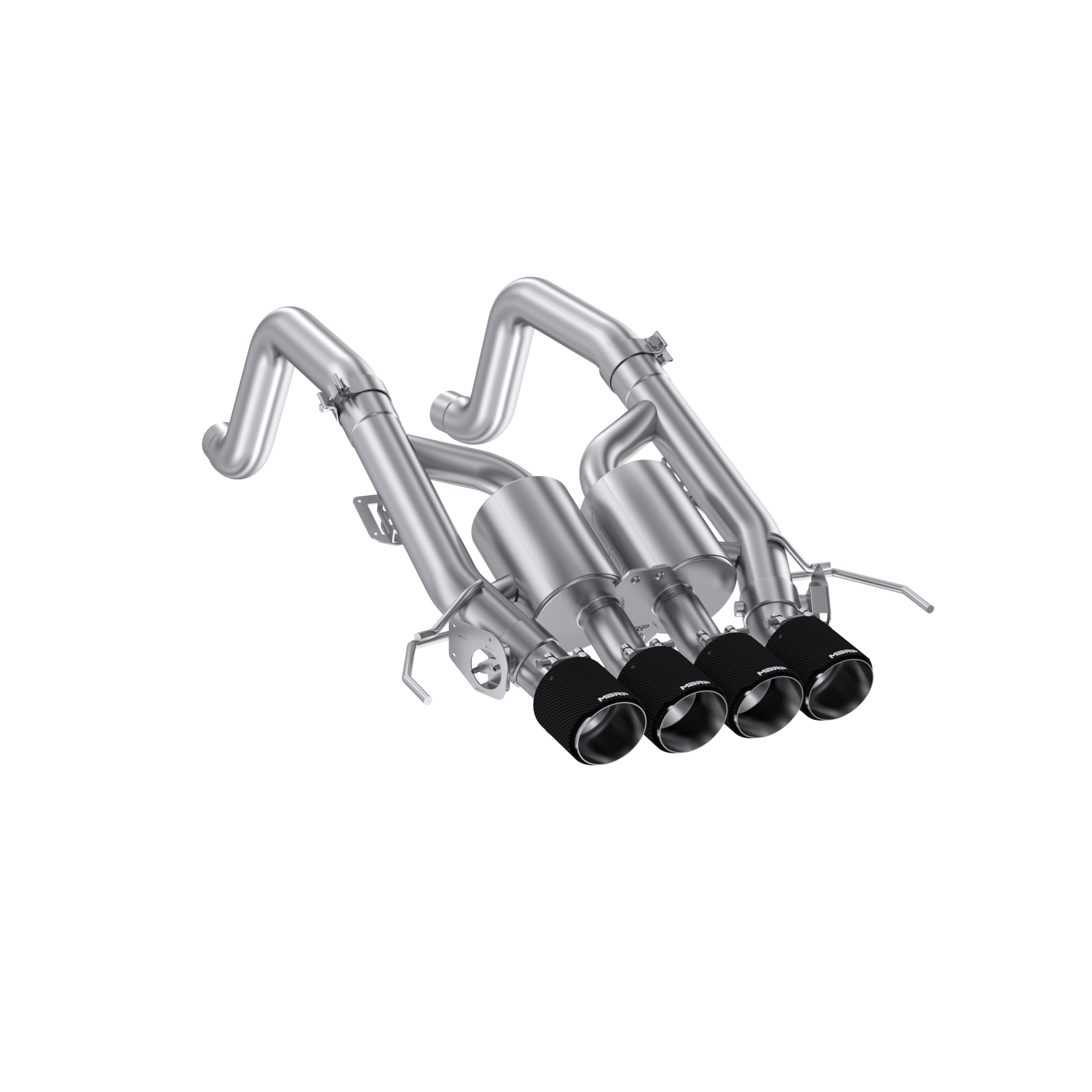 MBRP Exhaust MBRP 3in Axle-Back, Quad Rear Exit, Active, T304 with CF Tips. S70073CF