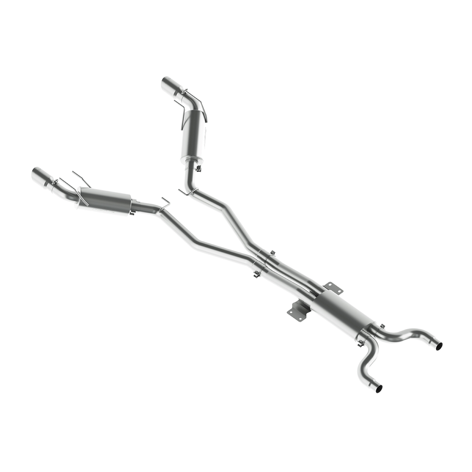 MBRP Exhaust 3in. Cat-Back. Dual Exhaust. Dual Rear Exit. T409 S7024409