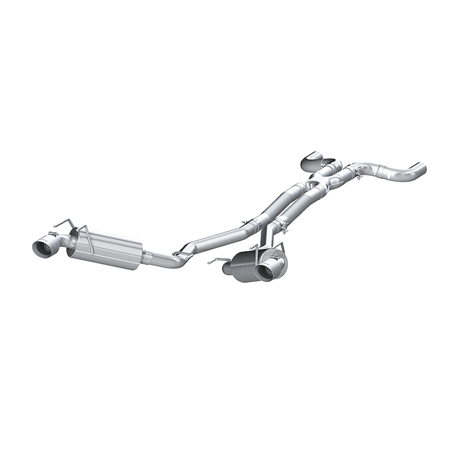 MBRP Exhaust 2.5in. Cat-Back. Dual Exhaust. Dual Rear Exit. T304 S7020304