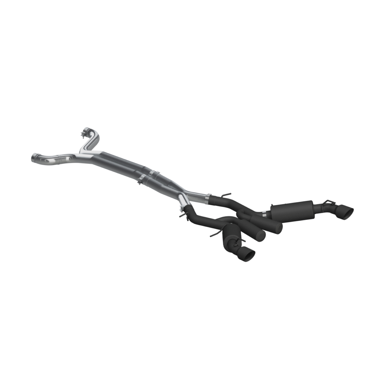 MBRP Exhaust 3in. Cat-Back. Dual Muffler. Dual Split Rear Exit. BLK S7035BLK