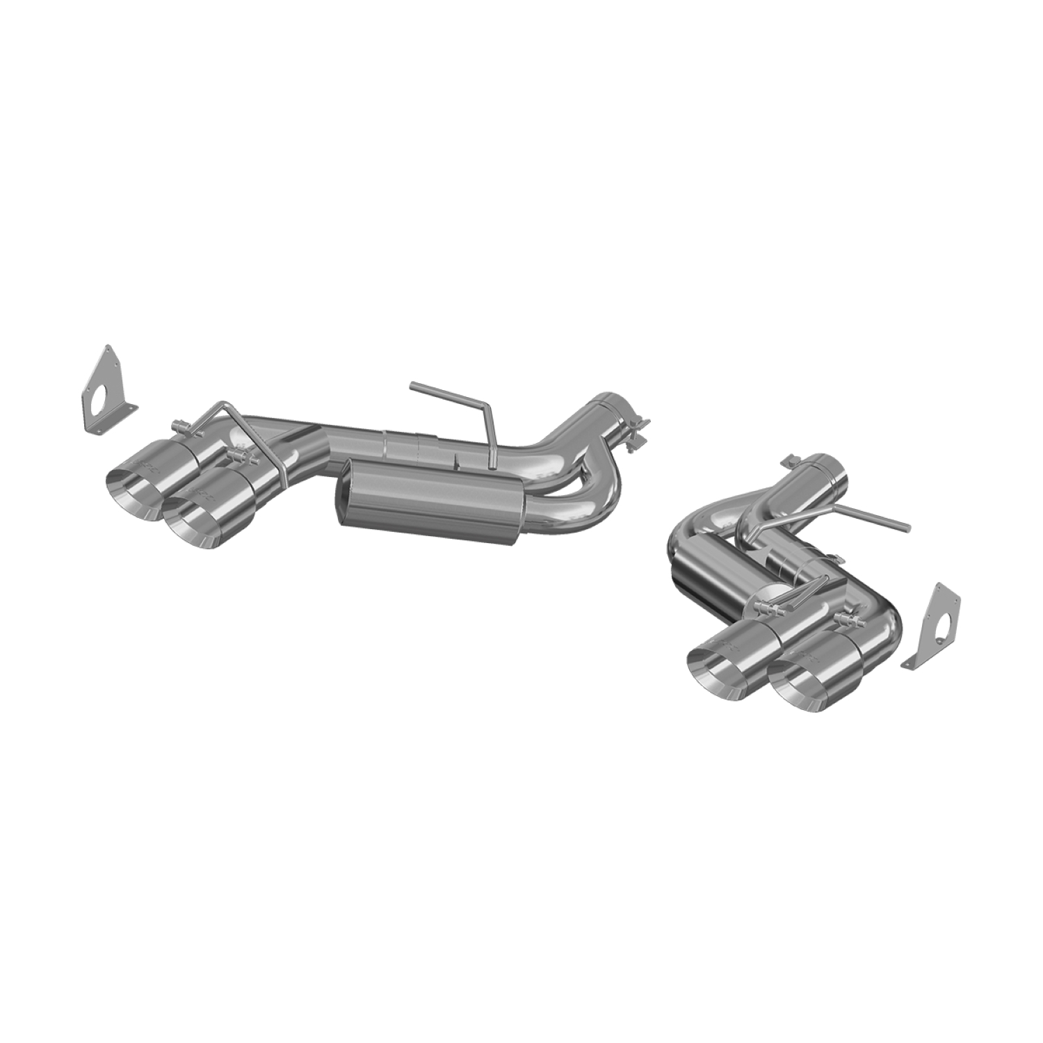 MBRP Exhaust 3in. Axle-Back. Dual Rear Exit. Quad Tip. AL S7036AL