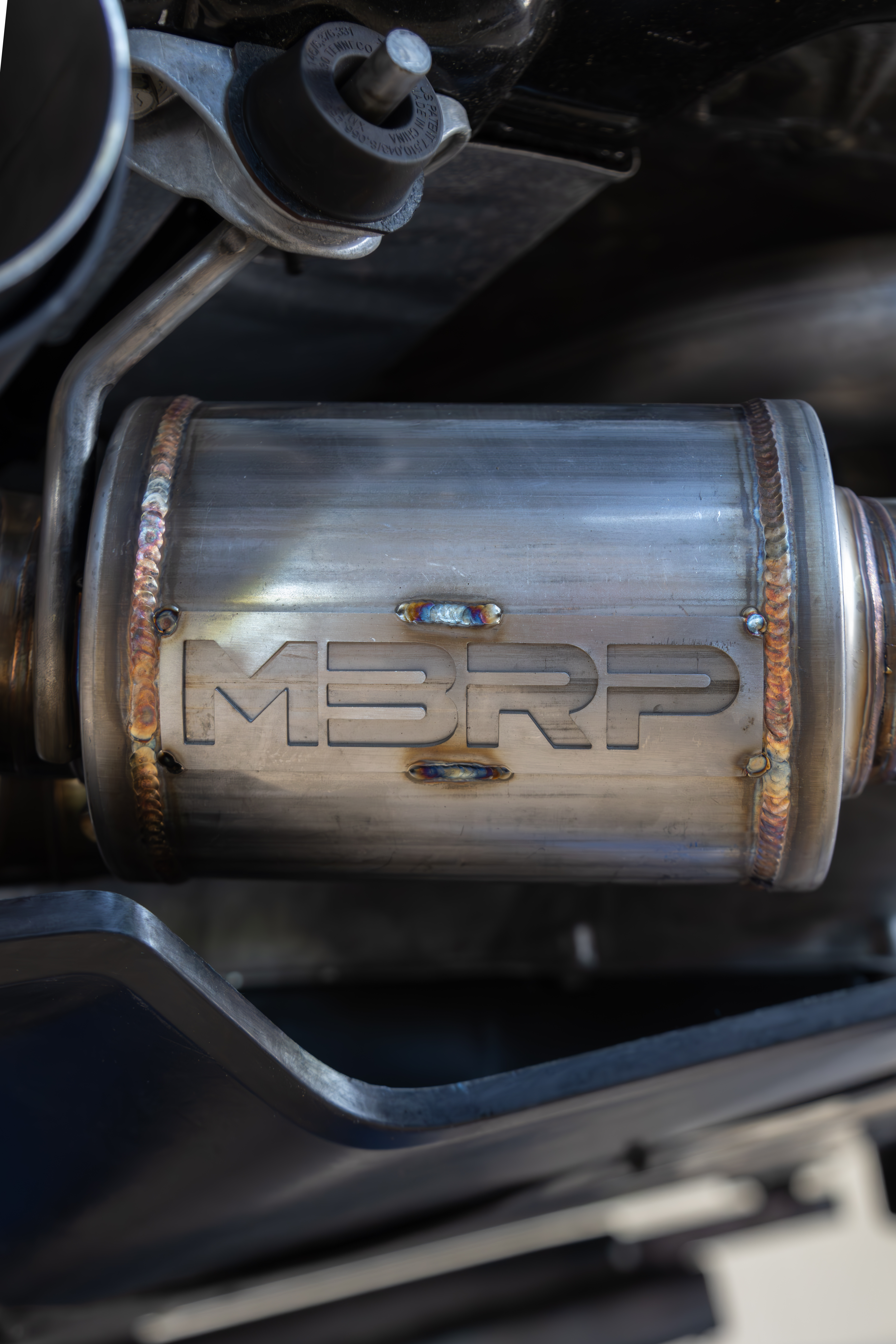 MBRP Exhaust MBRP 3in Cat-Back, Quad Split Rear Exit, Active, T304 with CF Tips. S70413CF