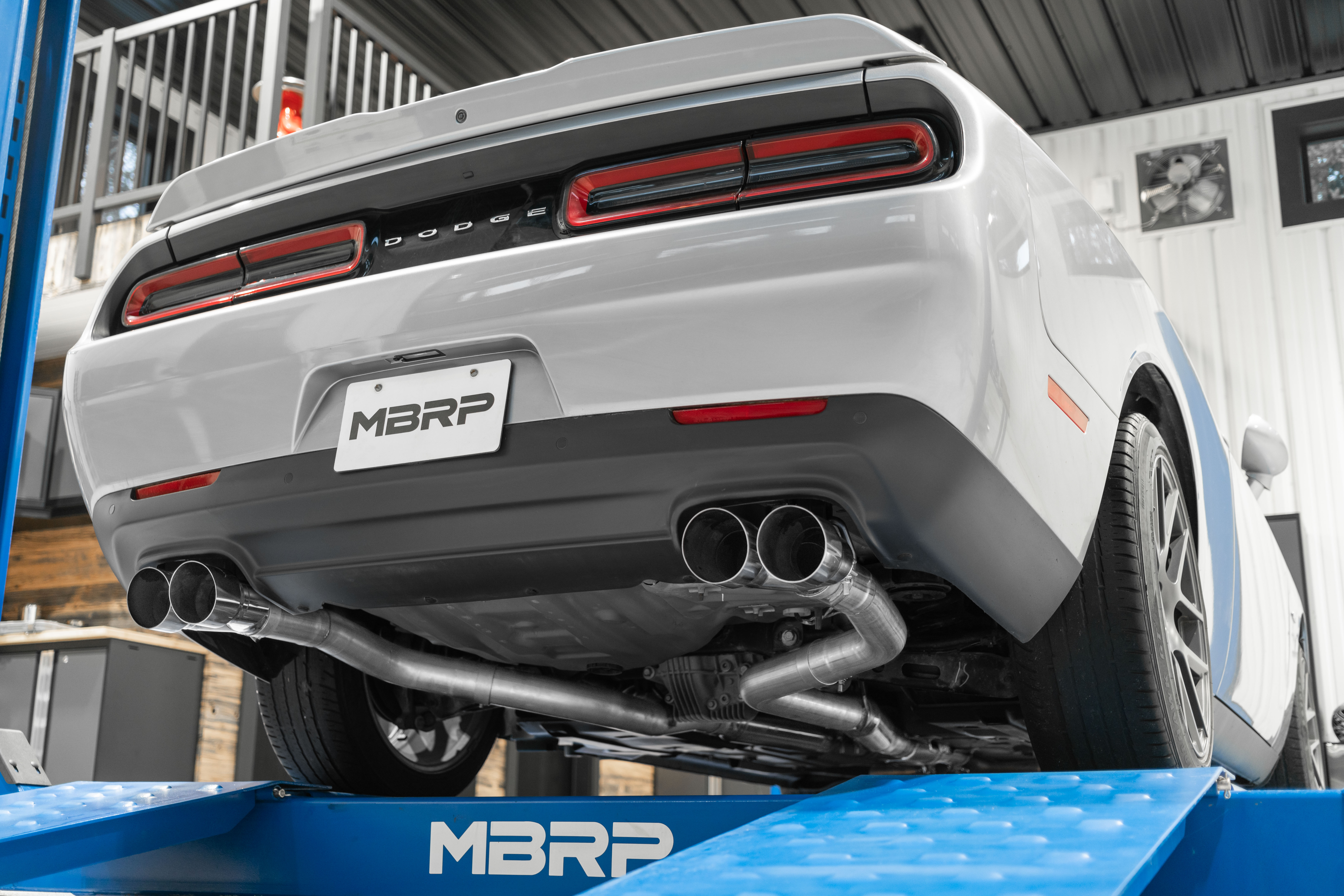 MBRP Exhaust 3in. Cat-Back. Dual Rear Exit. Street Version. AL. Quad Tips S7115AL