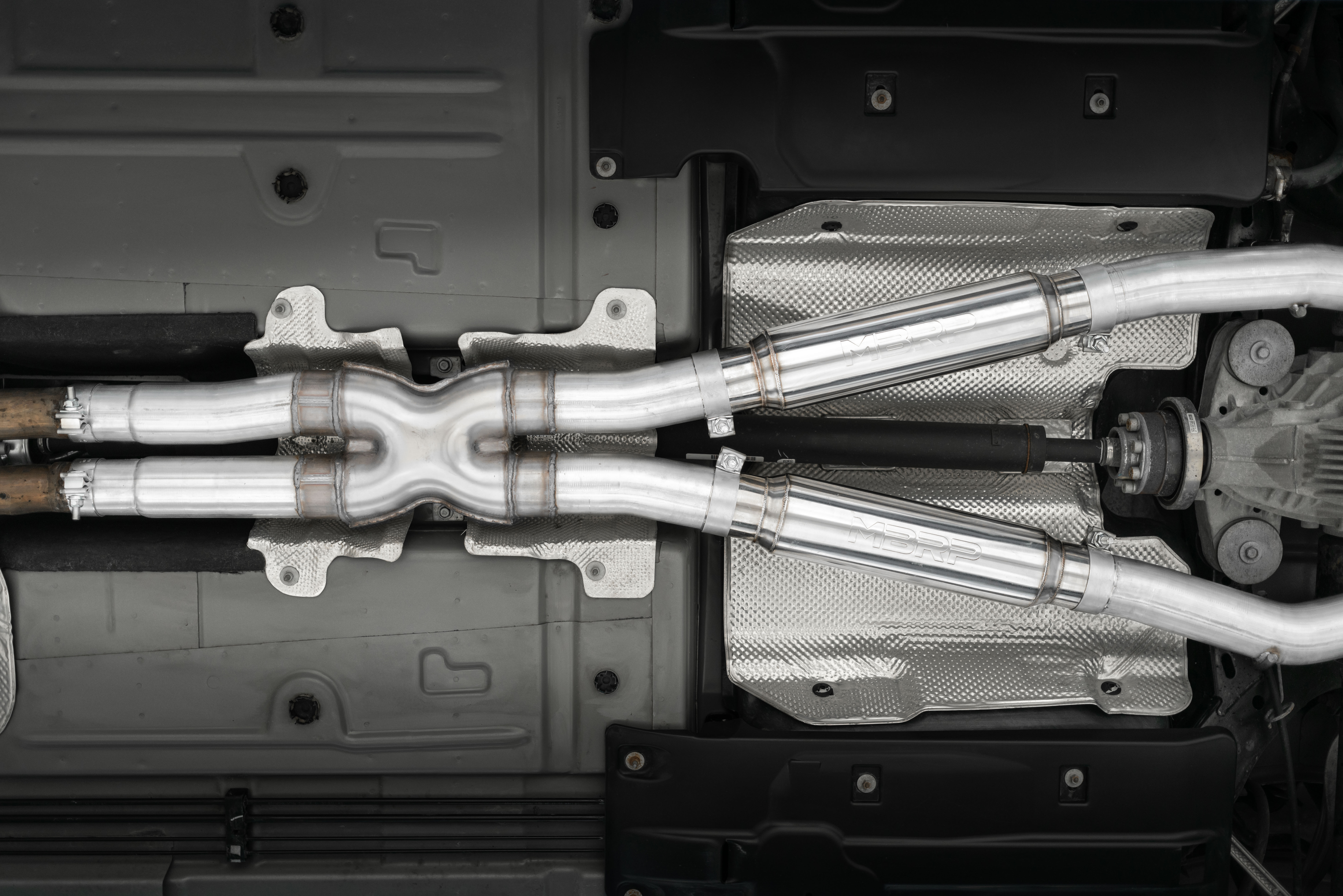 MBRP Exhaust 3in. Cat-Back. Dual Rear Exit. Street Version. T304. Quad CF Tips S71153CF