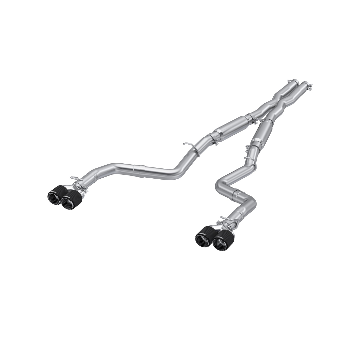 MBRP Exhaust 3in. Cat-Back. Dual Rear Exit. Street Version. T304. Quad CF Tips S71153CF
