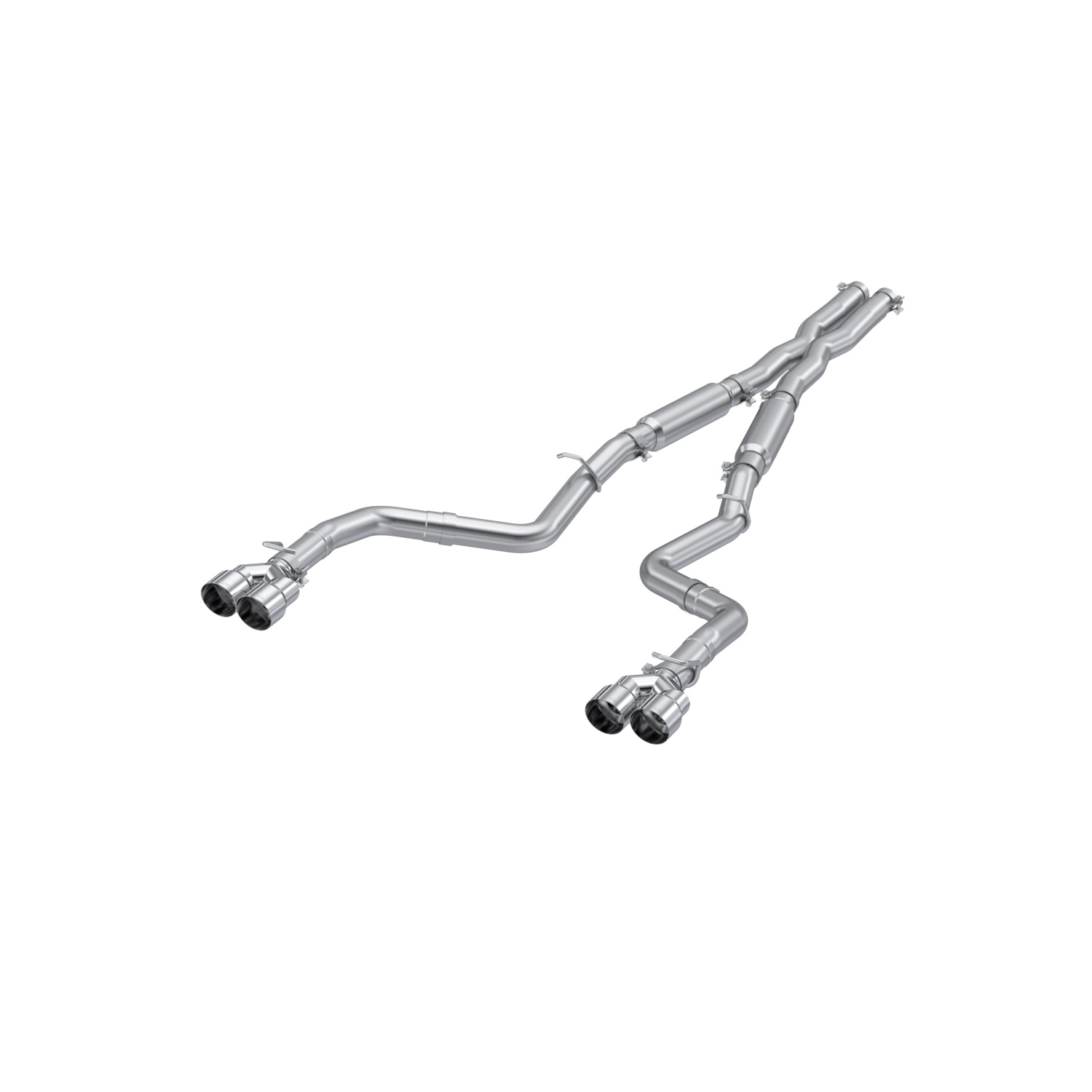 MBRP Exhaust 3in. Cat-Back. Dual Rear Exit. Street Version. AL. Quad Tips S7115AL