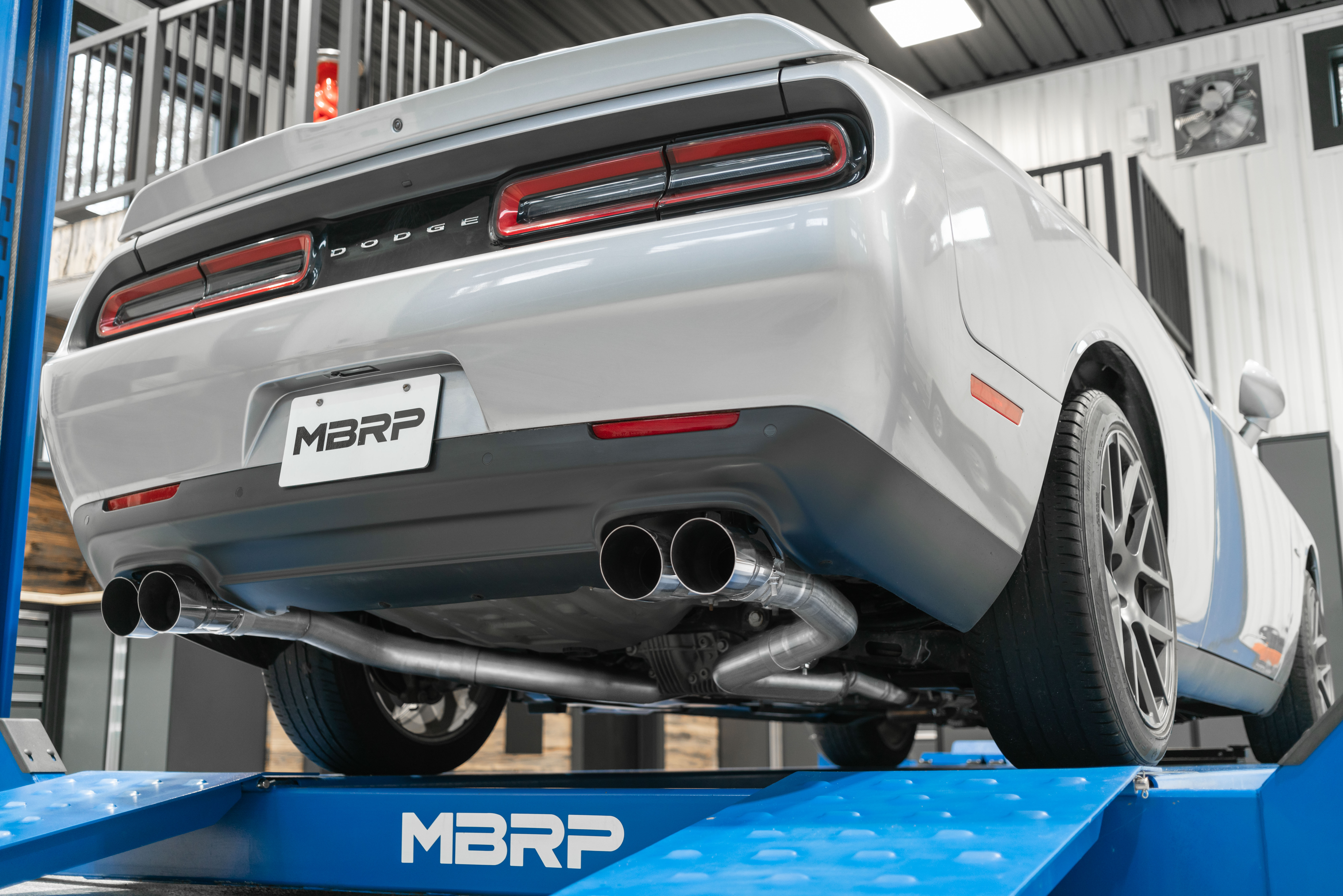 MBRP Exhaust 3in. Cat-Back. Dual Rear Exit. Race Version. AL. Quad Tips S7116AL