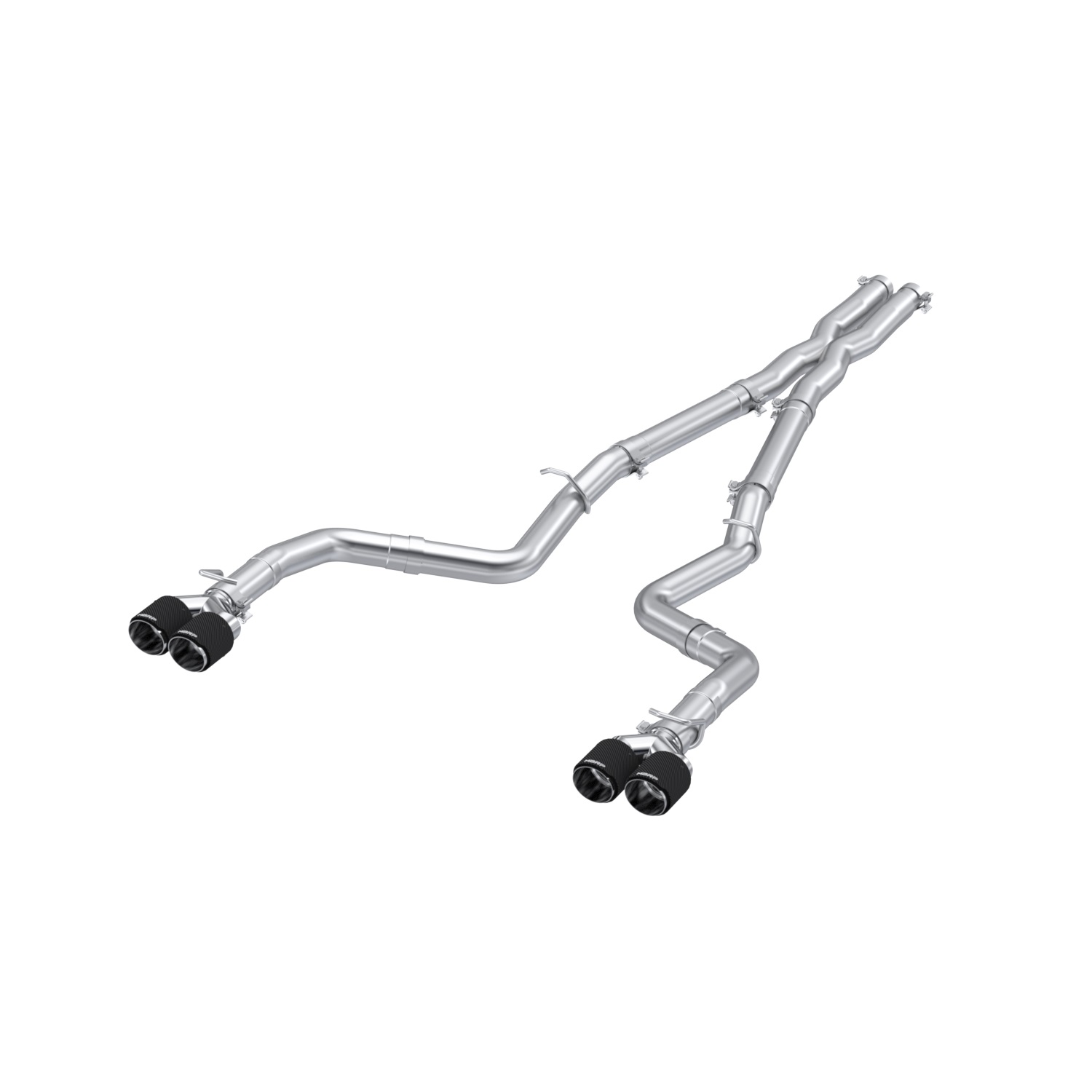 MBRP Exhaust 3in. Cat-Back. Dual Rear Exit. Race Version. T304. Quad CF Tips S71163CF