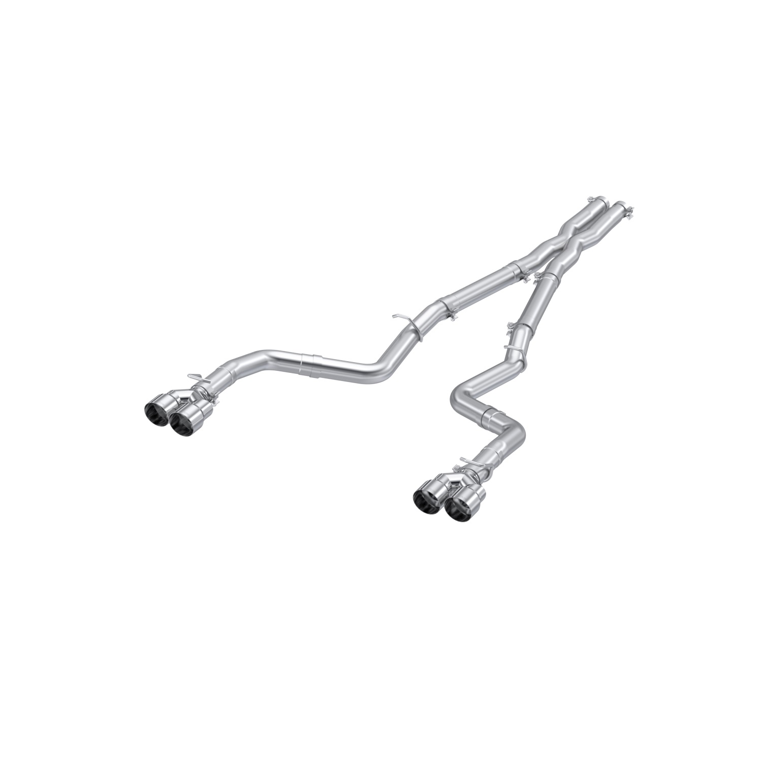 MBRP Exhaust 3in. Cat-Back. Dual Rear Exit. Race Version. AL. Quad Tips S7116AL