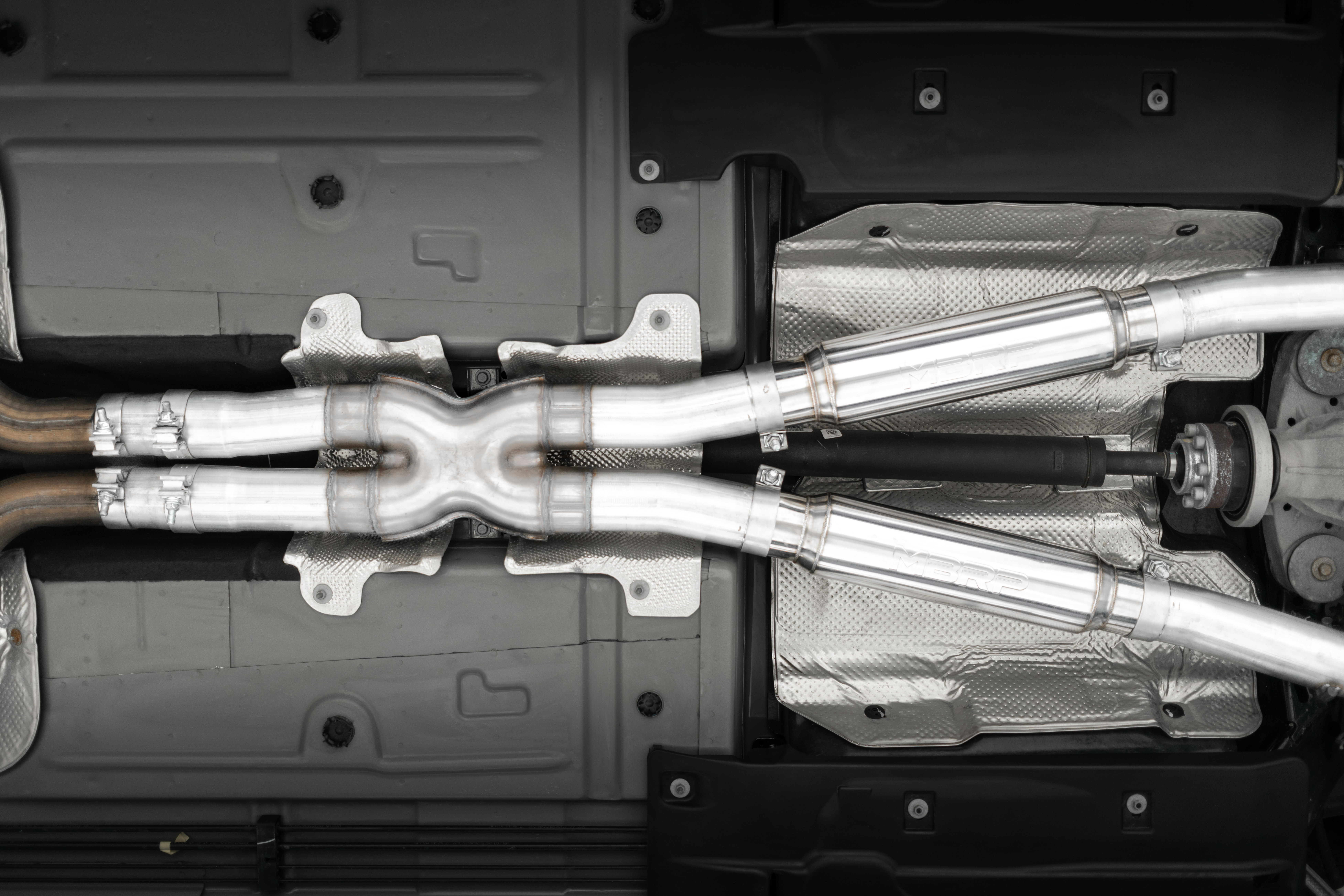 MBRP Exhaust 3in. Cat-Back. Dual Rear Exit. Street Version. T304. Quad CF Tips S71133CF