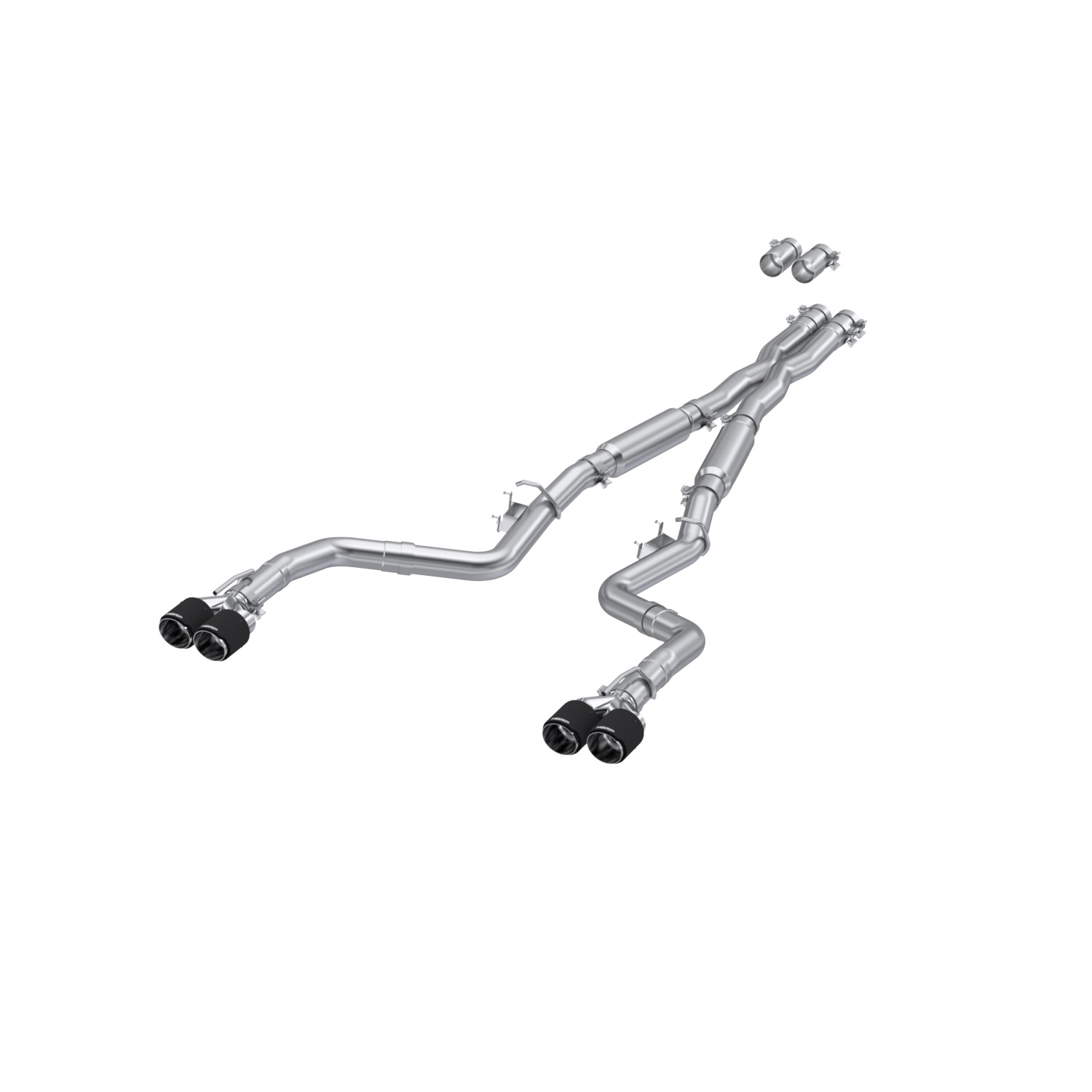 MBRP Exhaust 3in. Cat-Back. Dual Rear Exit. Street Version. T304. Quad CF Tips S71133CF