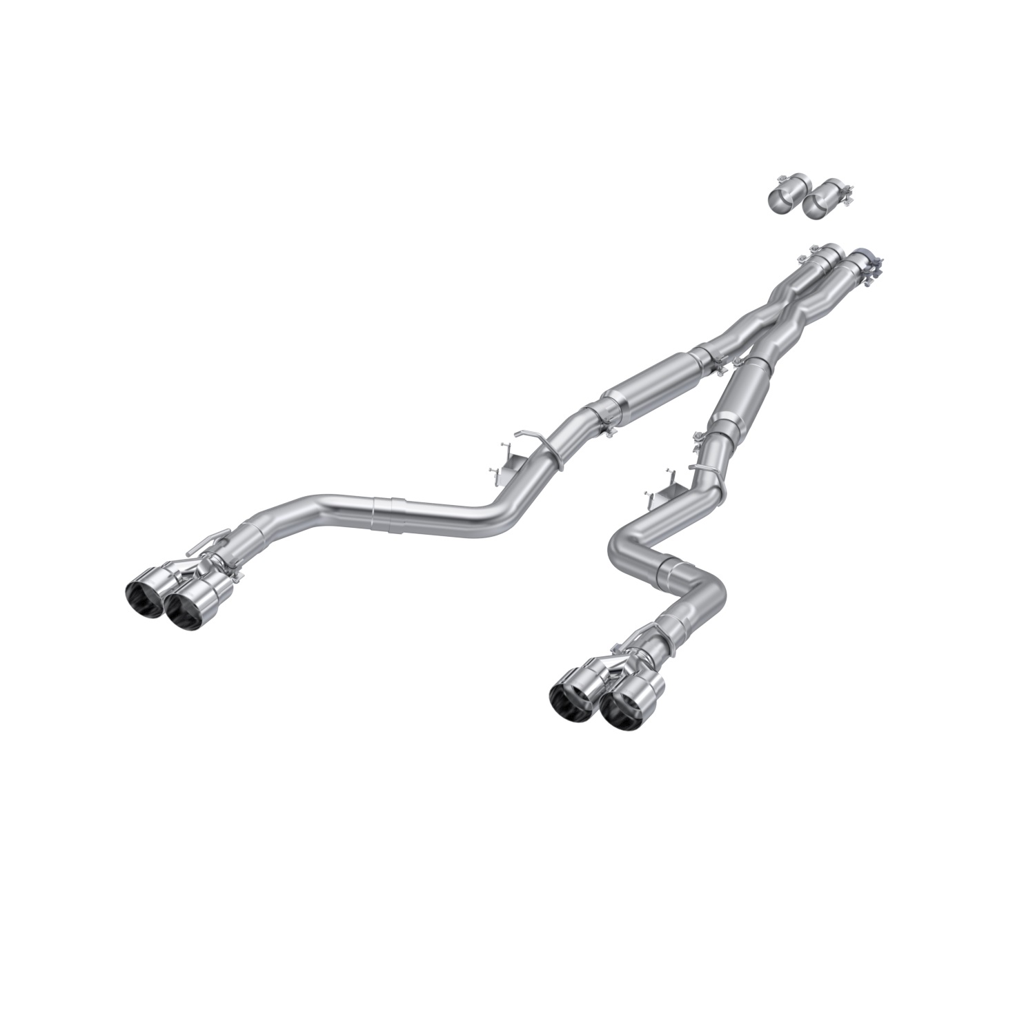 MBRP Exhaust 3in. Cat-Back. Dual Rear Exit. Street Version. AL. Quad Tips S7113AL