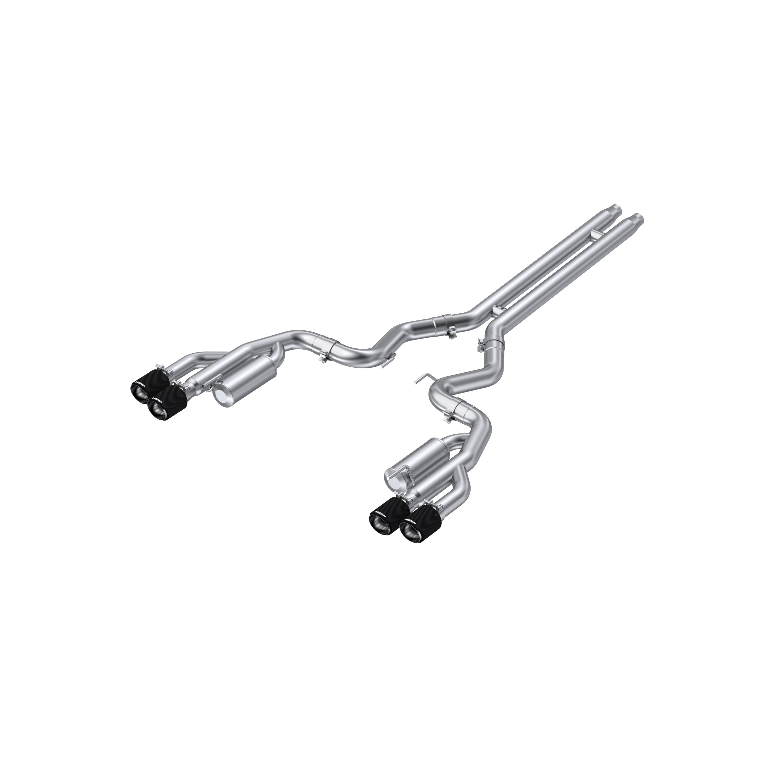 MBRP Exhaust 3in. Cat-Back. Dual Rear Exit. Quad Carbon Tips. Race Version. T304 S72073CF