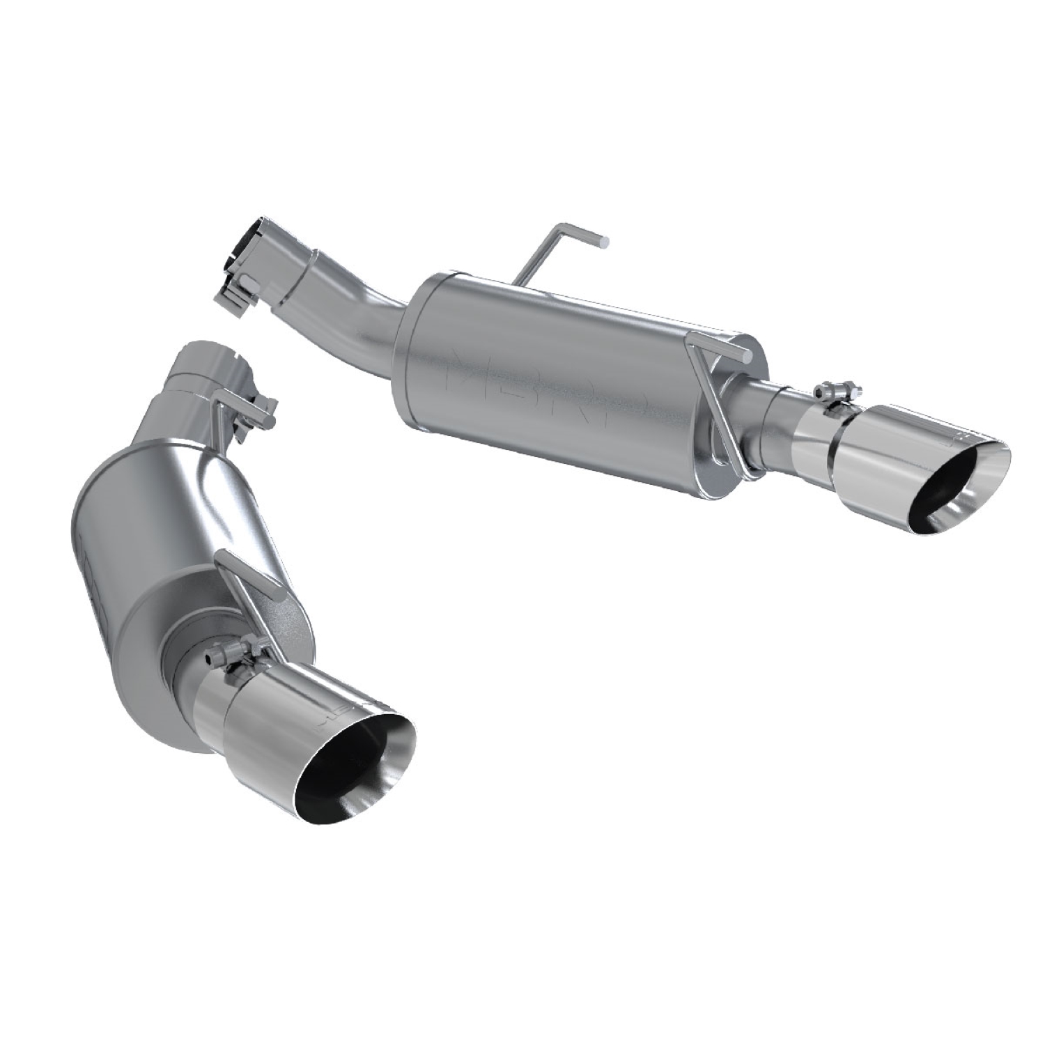 MBRP Exhaust 2.5in. Axle-Back. Dual Mufflers. Dual Rear Exit. T304 S7200304