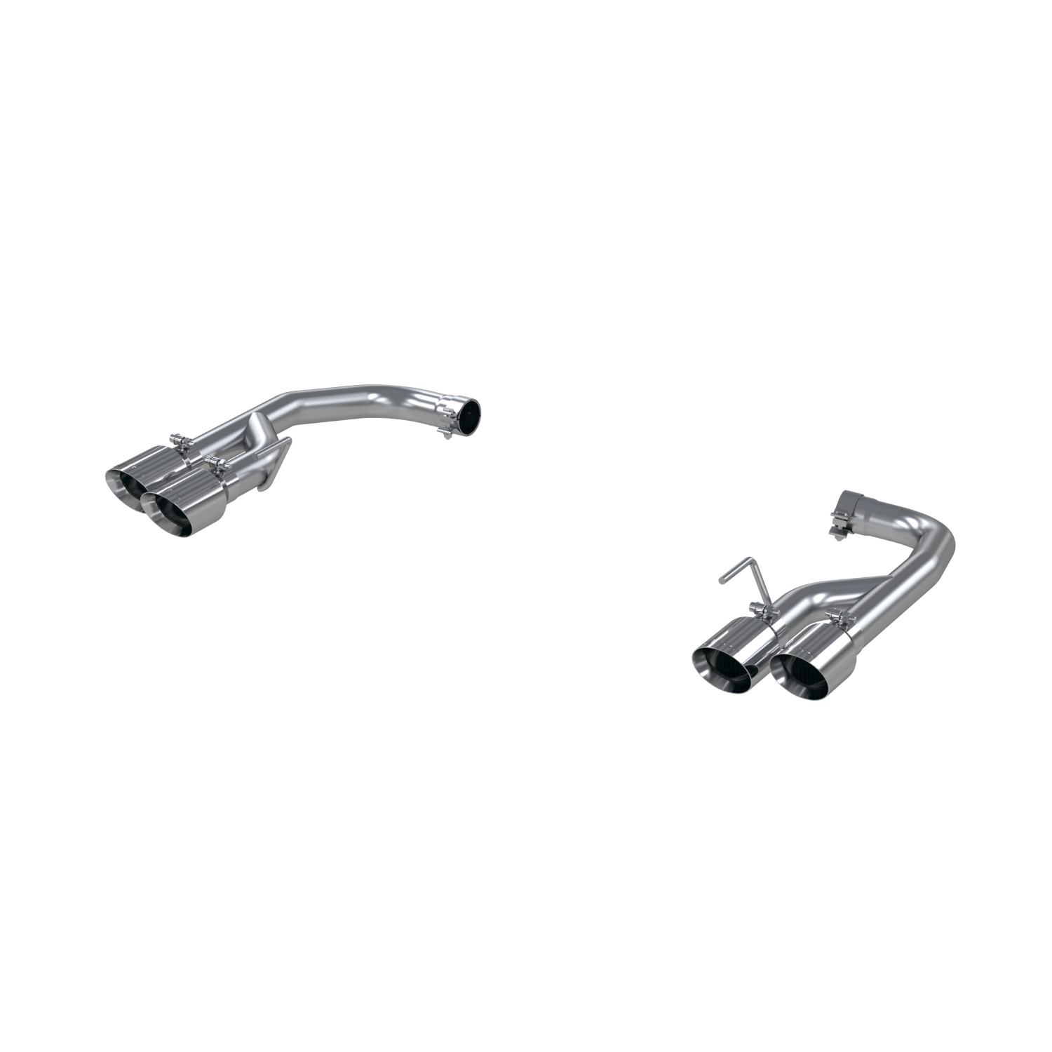 MBRP Exhaust 2.5in. Axle-Back. Dual Rear Exit. T304. Quad Tips S7211304