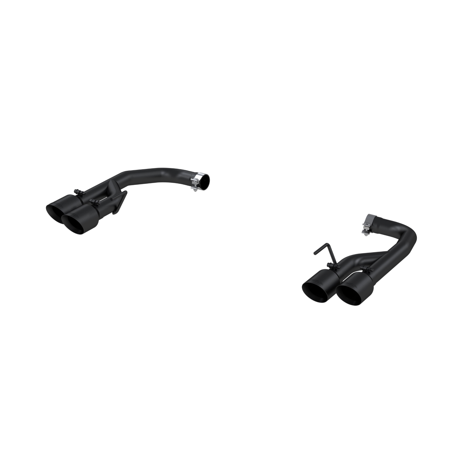 MBRP Exhaust 2.5in. Axle-Back. Dual Rear Exit. BLK. Quad Tips S7211BLK