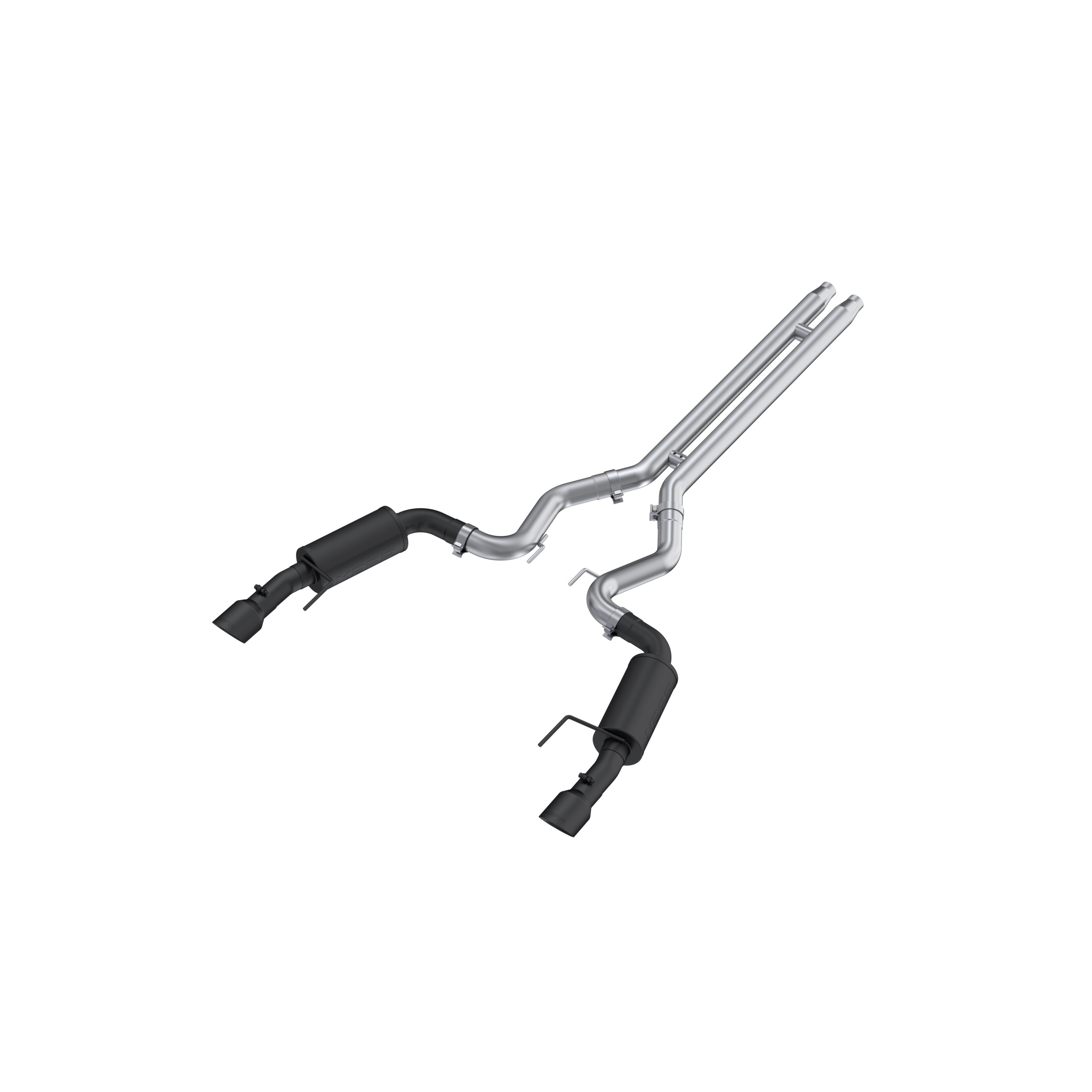 MBRP Exhaust 3in. Cat-Back. Dual Split Rear Exit. Street Version. BLK S7251BLK