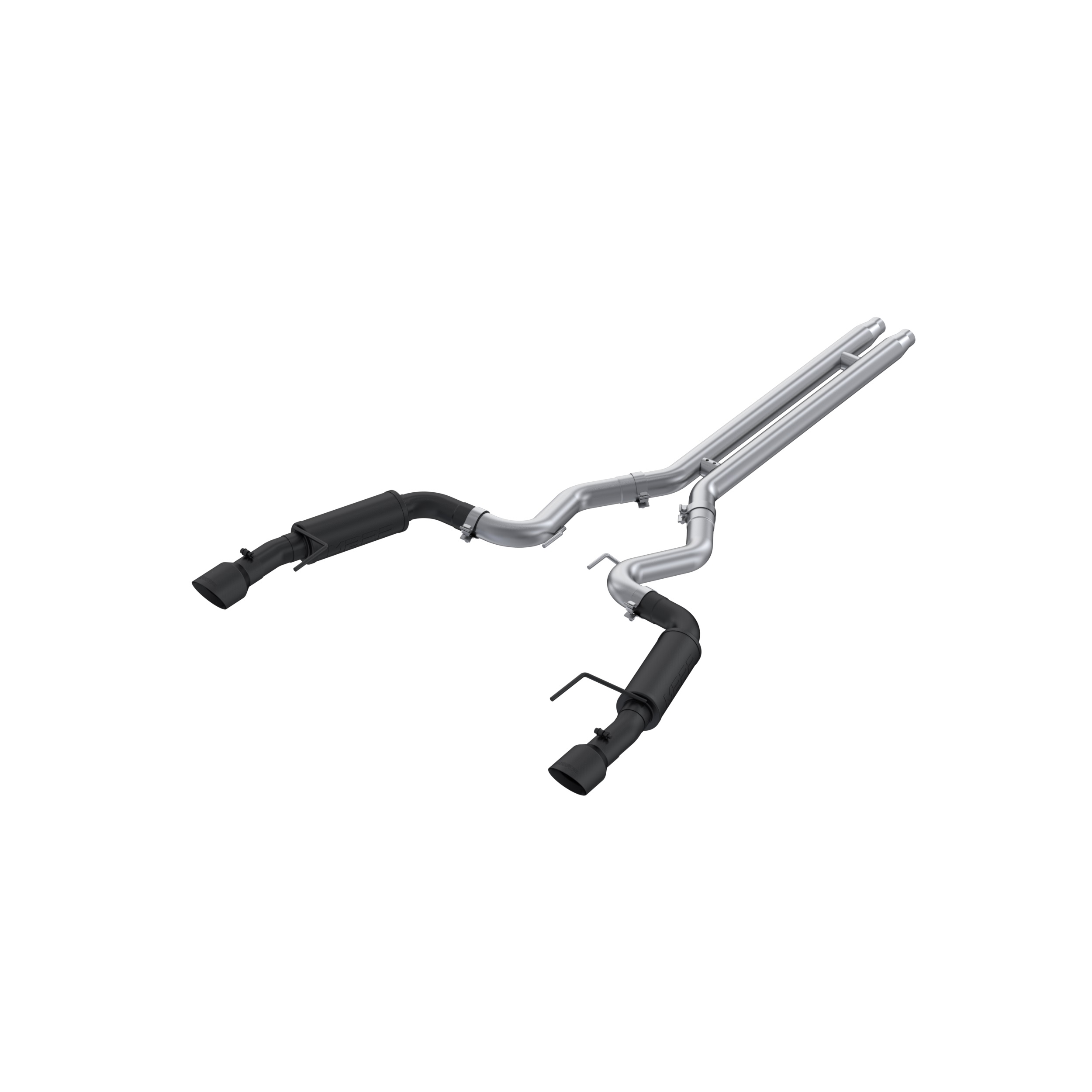 MBRP Exhaust 3in. Cat-Back. Dual Split Rear Exit. Race Version. BLK S7253BLK