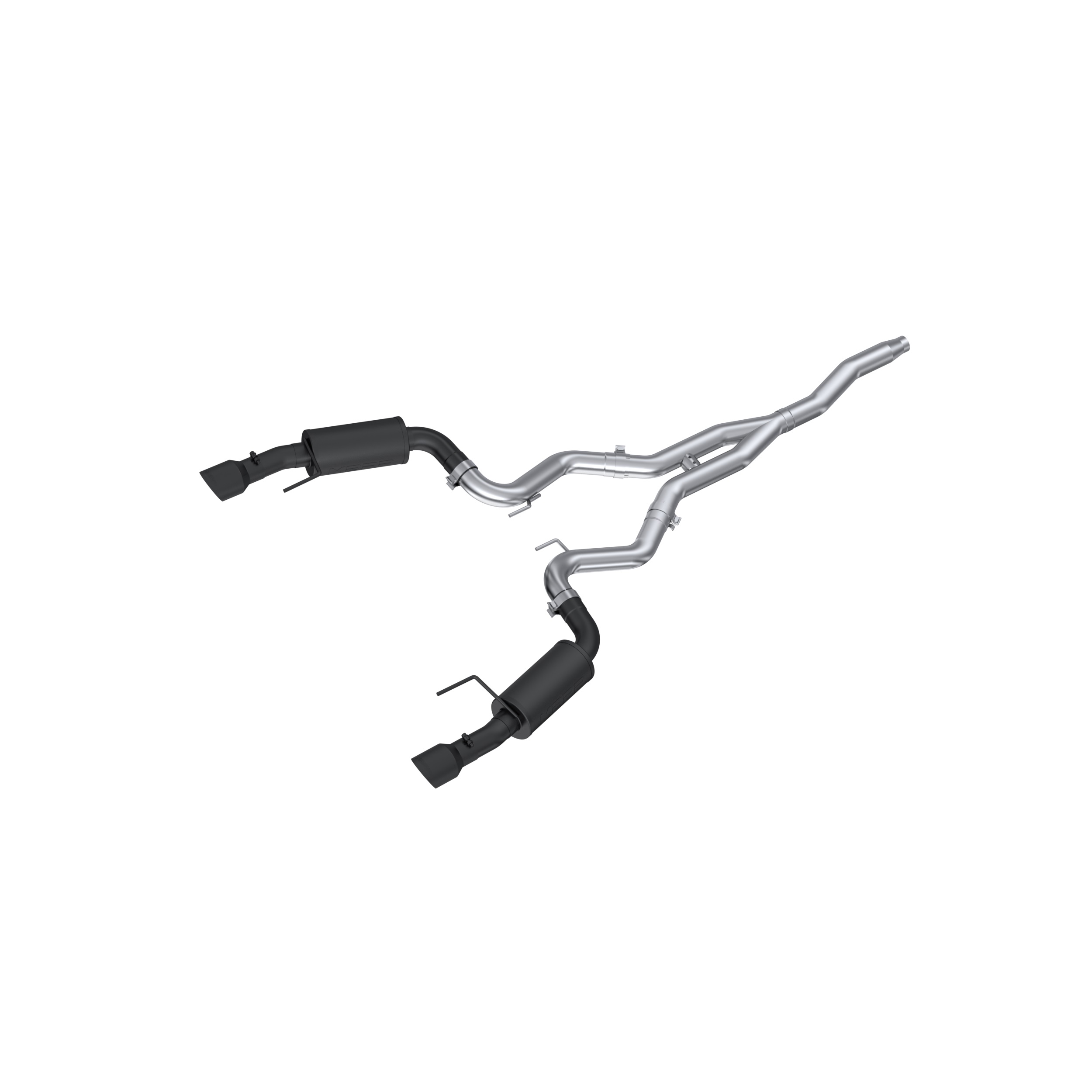 MBRP Exhaust 3in. Cat-Back. Dual Split Rear Exit. Street Version. BLK S7274BLK