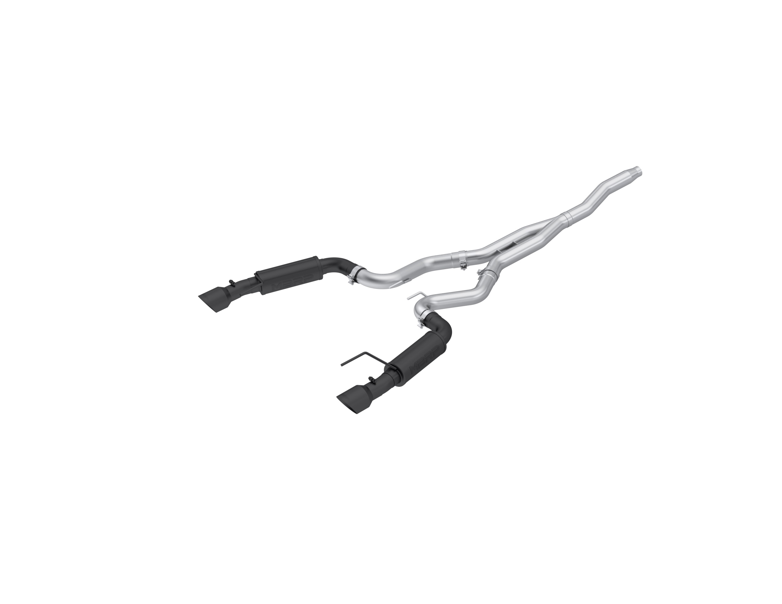 MBRP Exhaust 3in. Cat-Back. Dual Split Rear Exit. Race Version. BLK S7275BLK