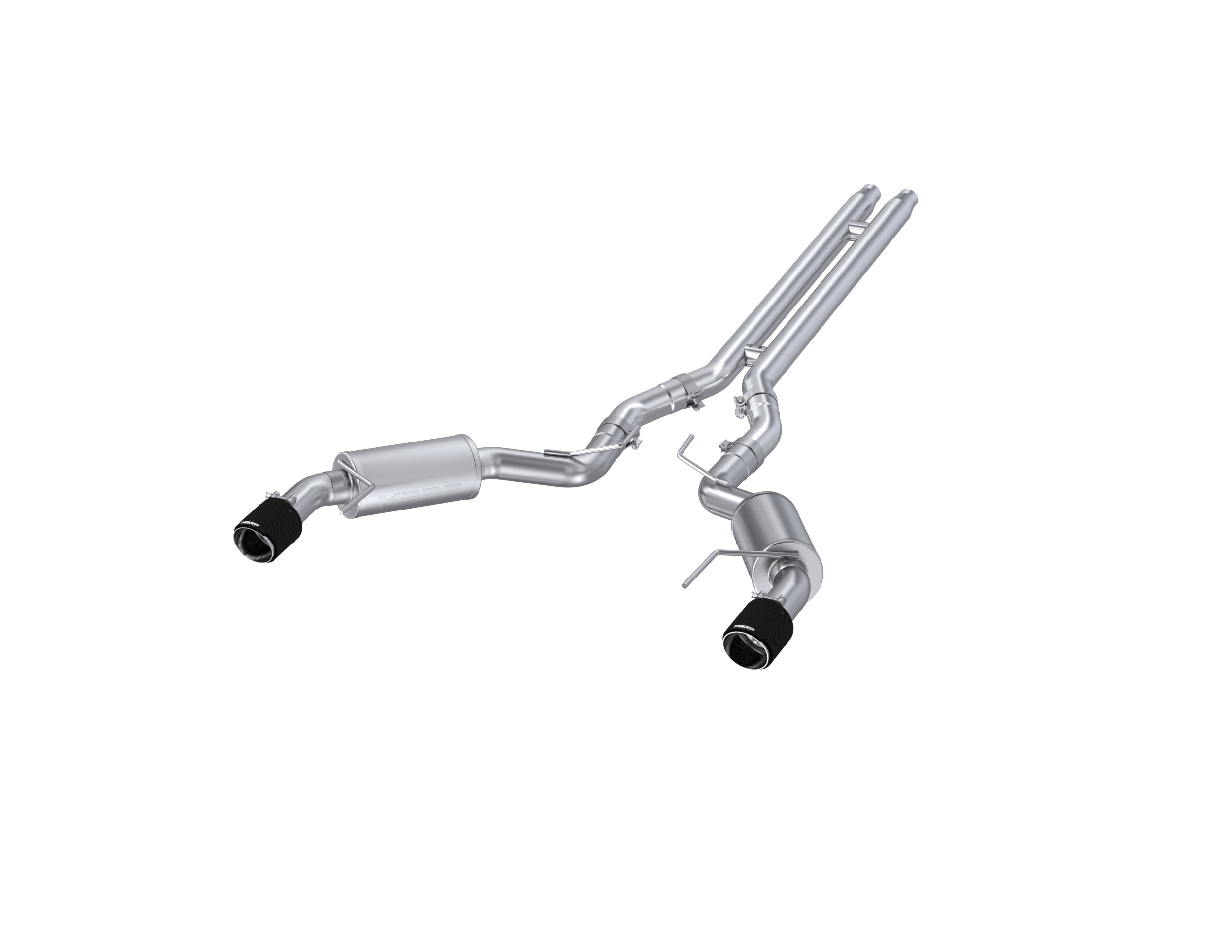 MBRP Exhaust 3in. Cat-Back. Dual Split Rear Exit. Street Version. T304 S72773CF