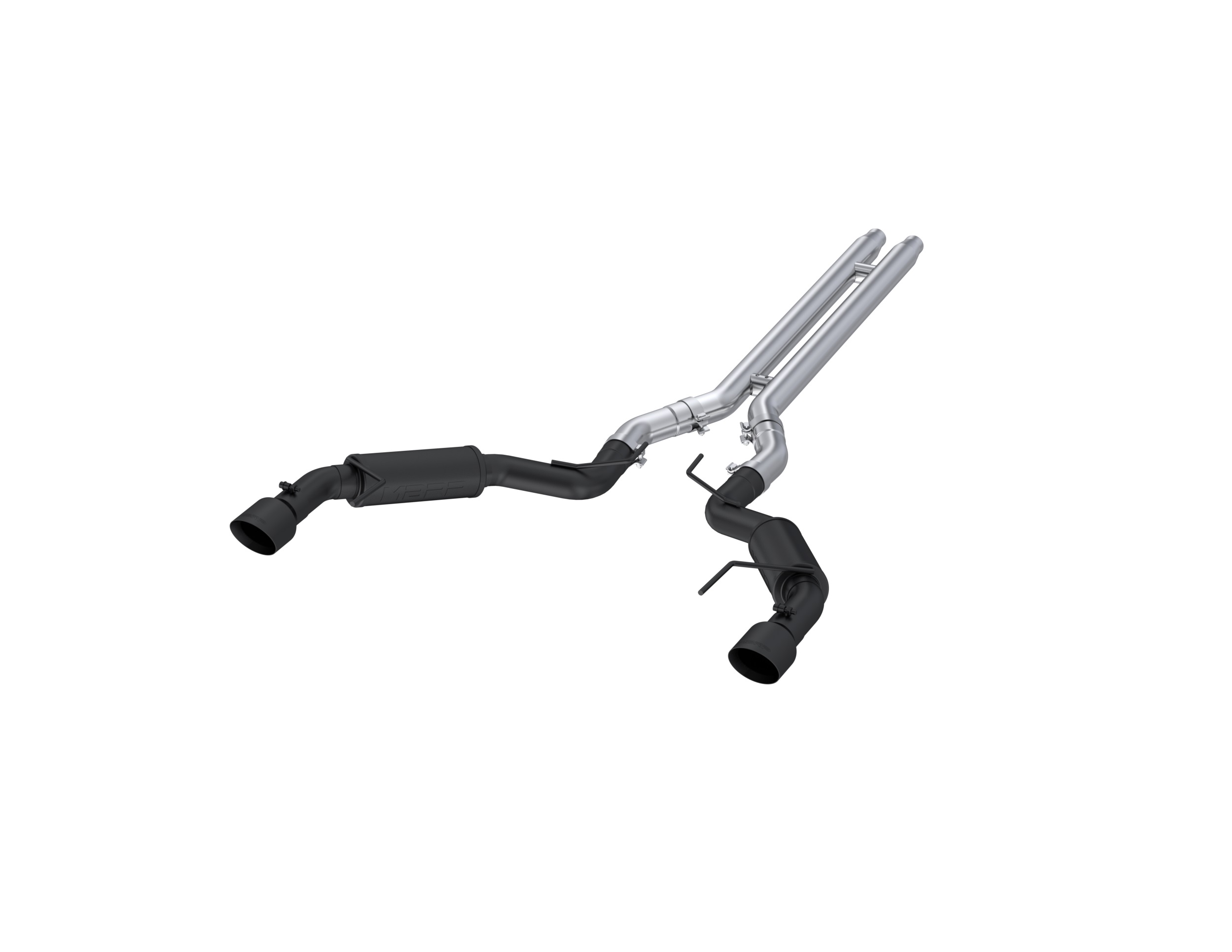 MBRP Exhaust 3in. Cat-Back. Dual Split Rear Exit. Race Version. BLK S7278BLK