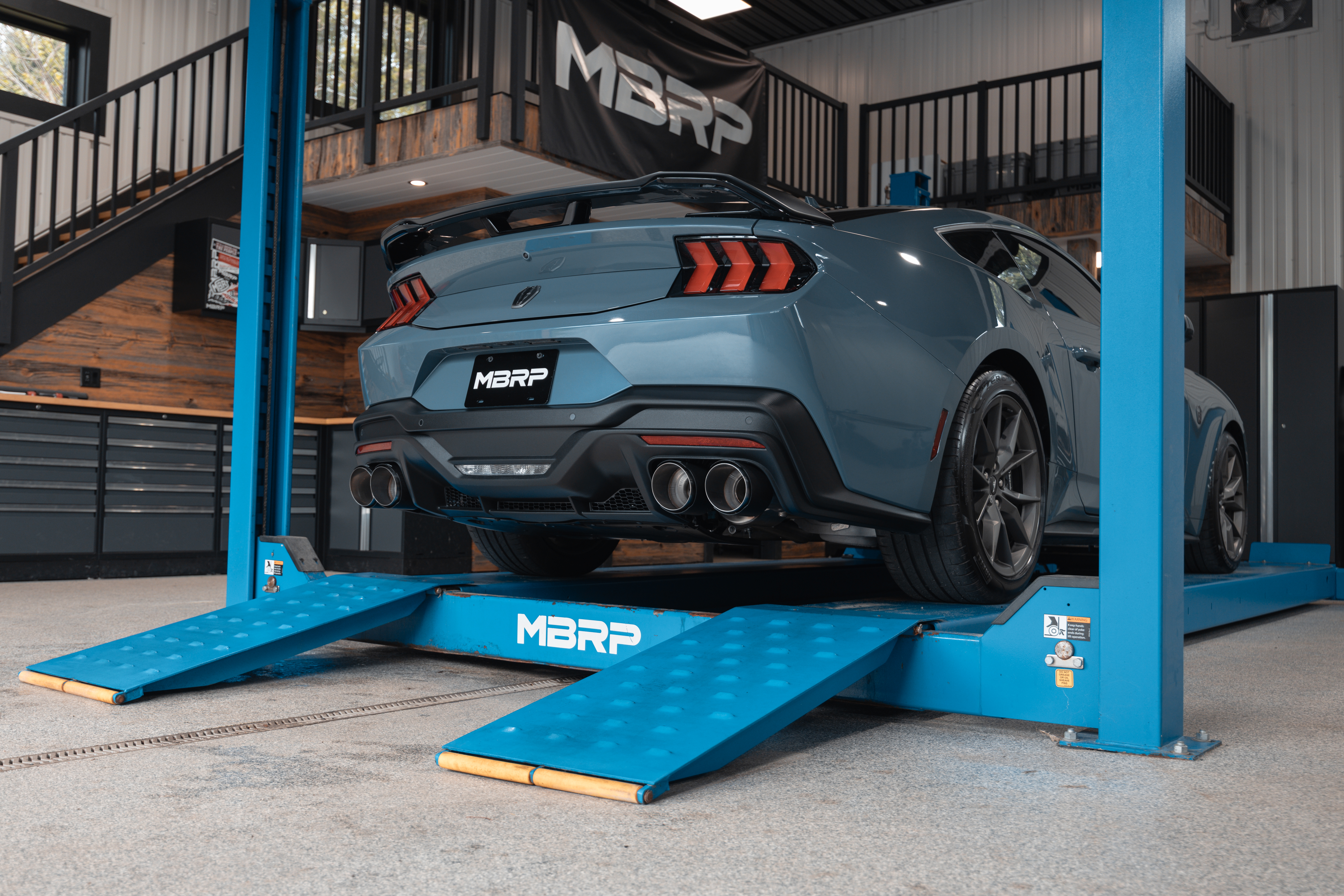 MBRP Exhaust MBRP 3in Cat-Back, Quad Rear Exit,T304, Quad CF Tips, Active Exhaust. S72843CF