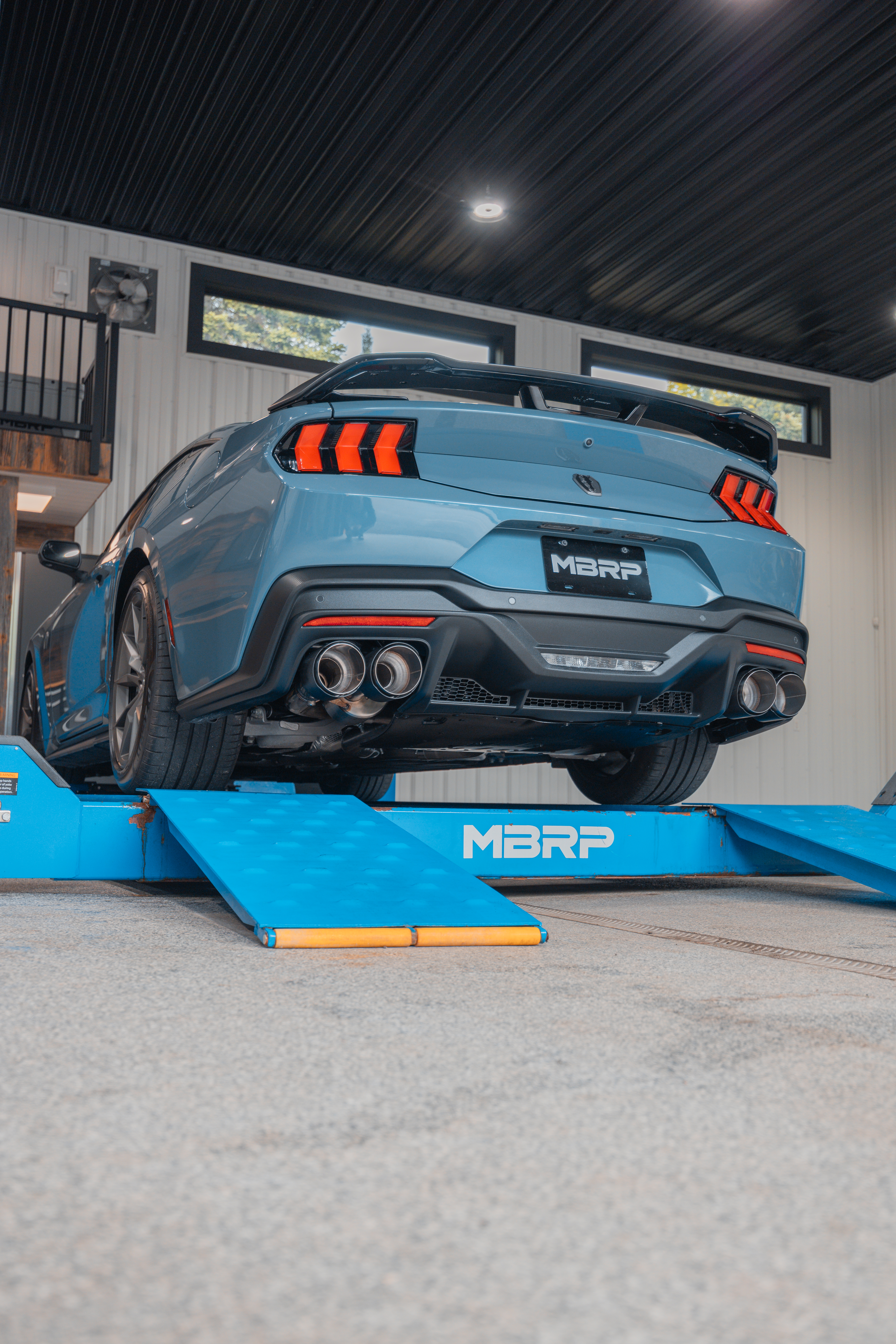 MBRP Exhaust MBRP 3in Cat-Back, Quad Rear Exit,T304, Quad CF Tips, Active Exhaust. S72843CF