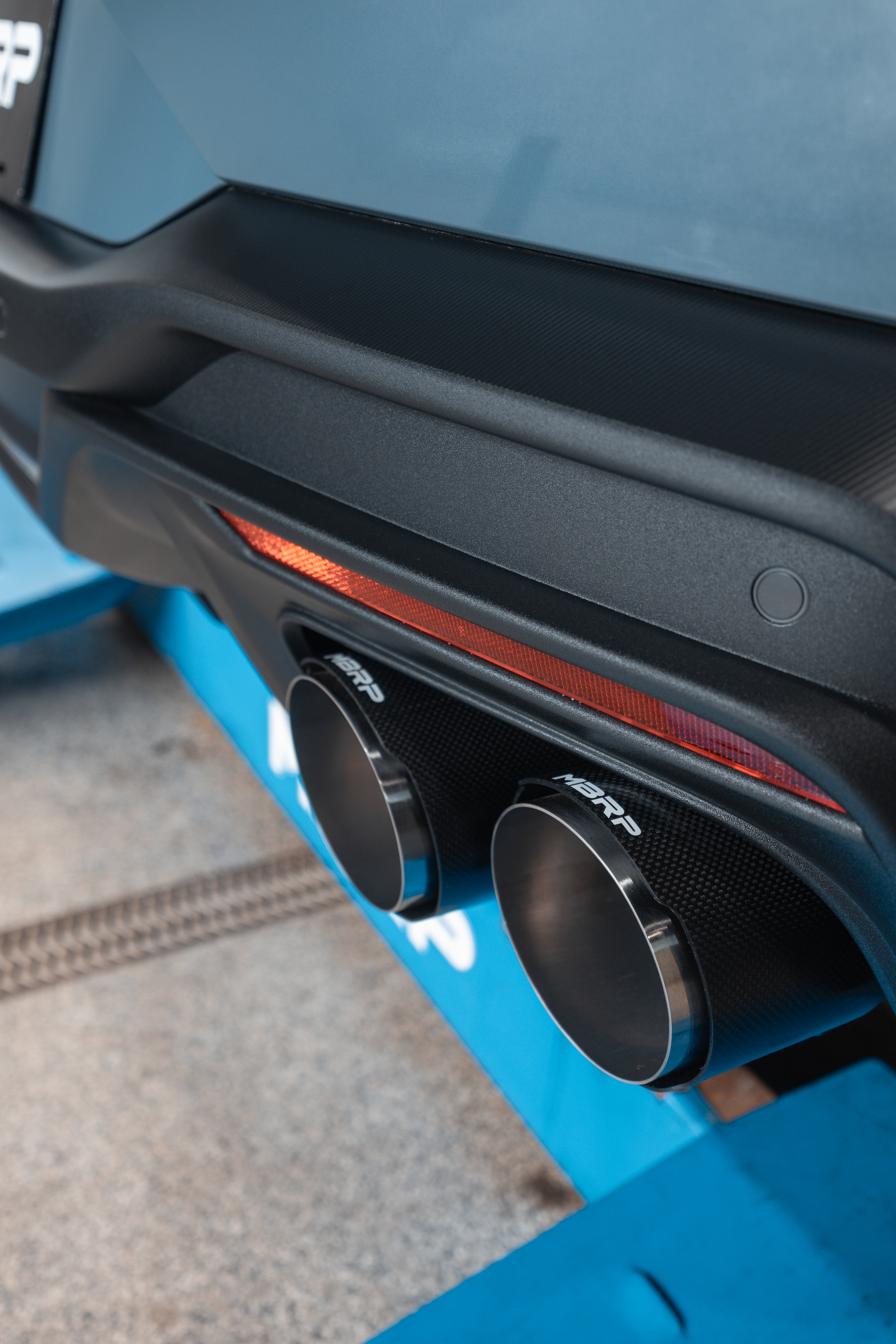 MBRP Exhaust MBRP 3in Cat-Back, Quad Rear Exit,T304, Quad CF Tips, Active Exhaust. S72843CF