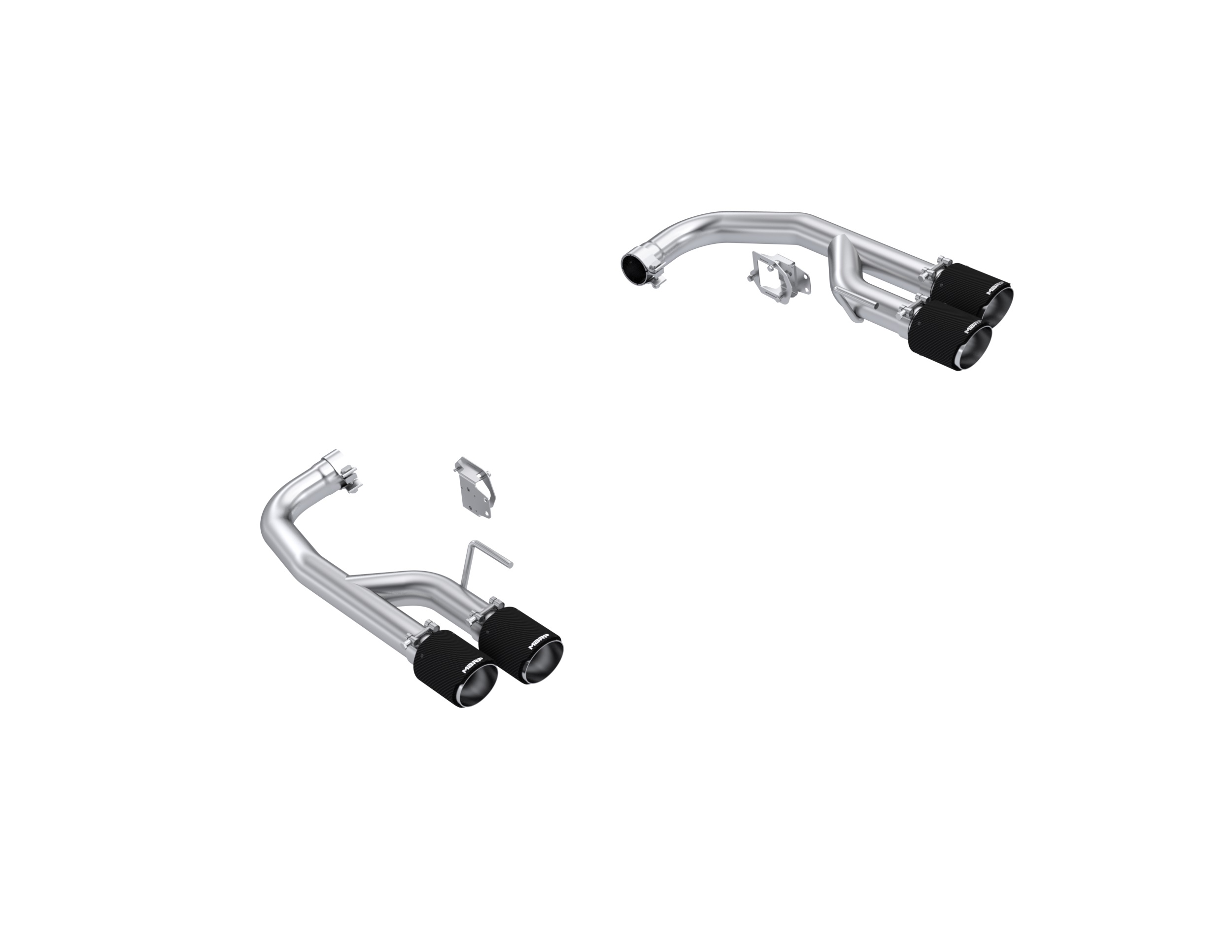 MBRP Exhaust 2.5in Axle-Back Dual Rear Exit Quad Tips. T304 CF S72813CF