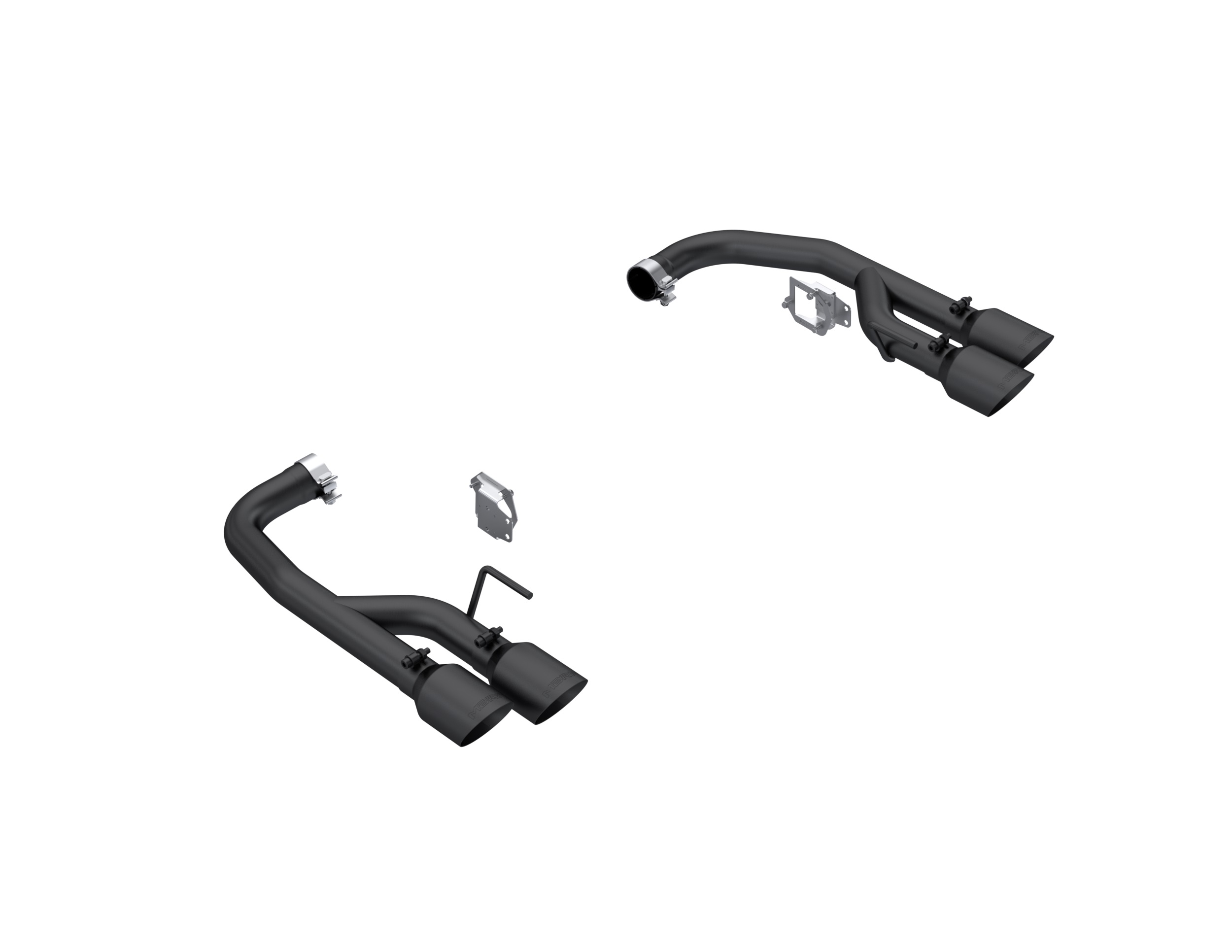 MBRP Exhaust 2.5in Axle-Back Dual Rear Exit Quad Tips. BLK S7281BLK