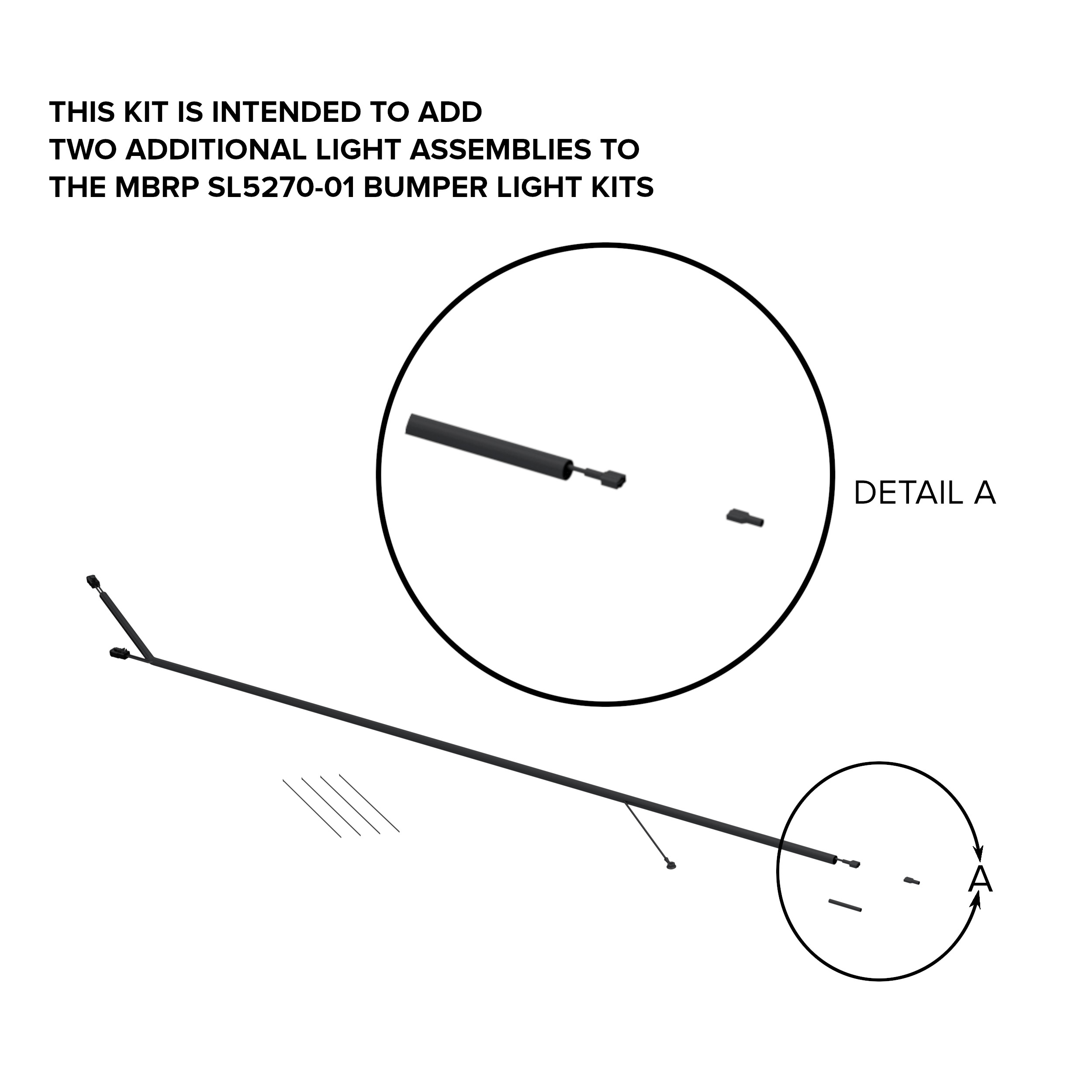 MBRP Exhaust MBRP Bumper Light Harness SL5270-01W