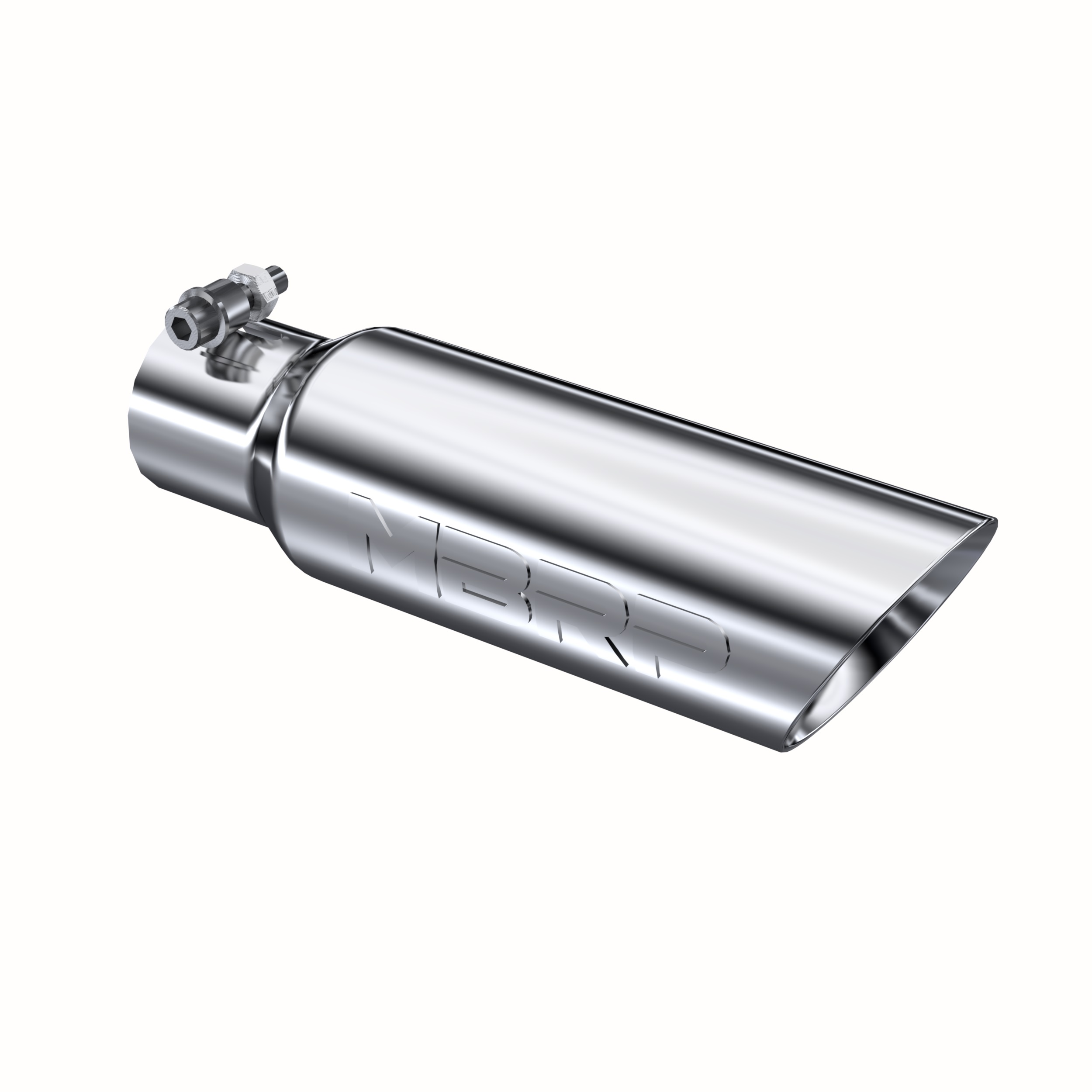 MBRP Exhaust Tip. 3in. O.D. Dual Wall Angled 2in. inlet 12in. length. T304. T5106