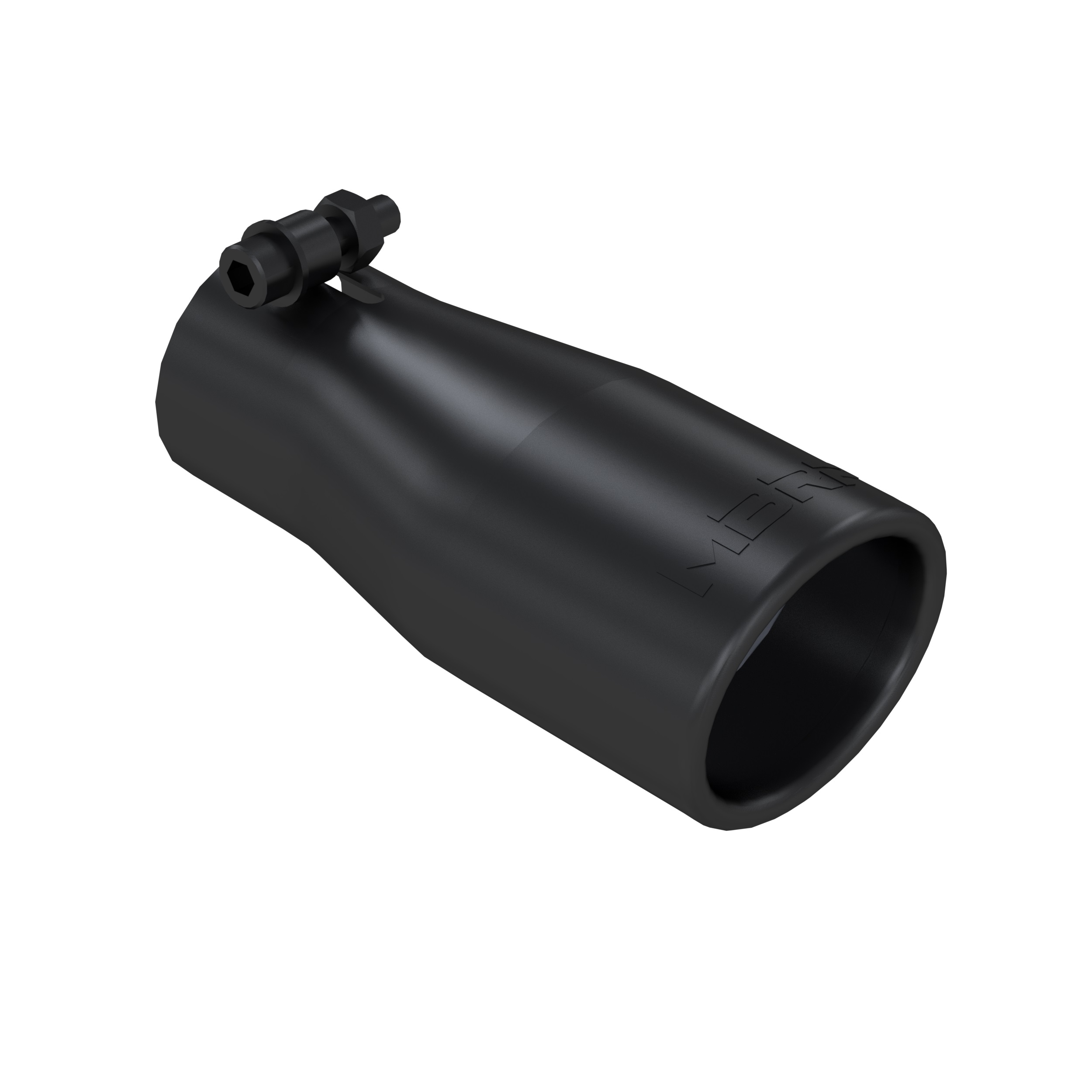 MBRP Exhaust Tip. 3 in. O.D. Oval 2in. inlet 7 1/16in. length. BLK. T5116BLK