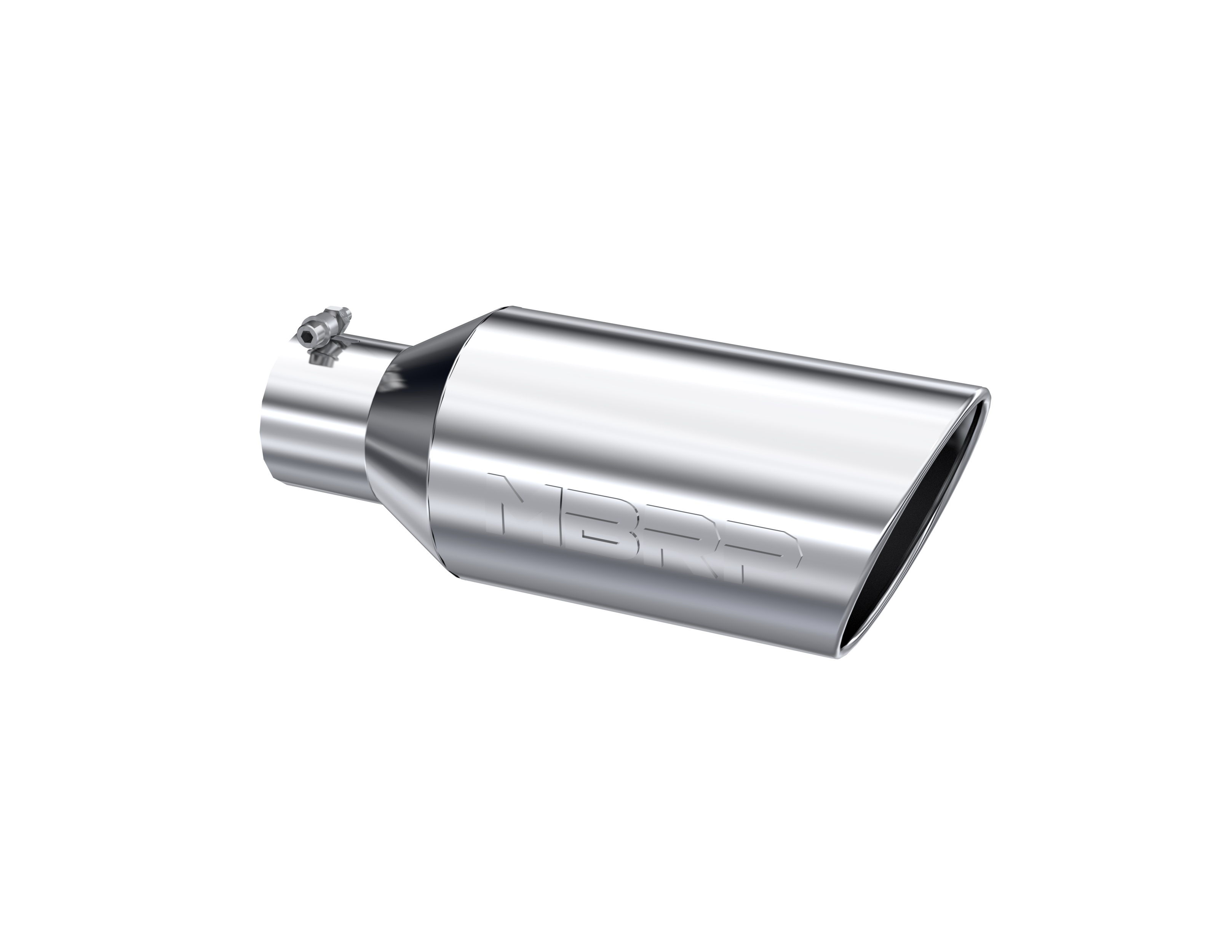 MBRP Exhaust Tip. 7in. O.D.. Rolled End. 4in. inlet 18in. in length. T304. T5126