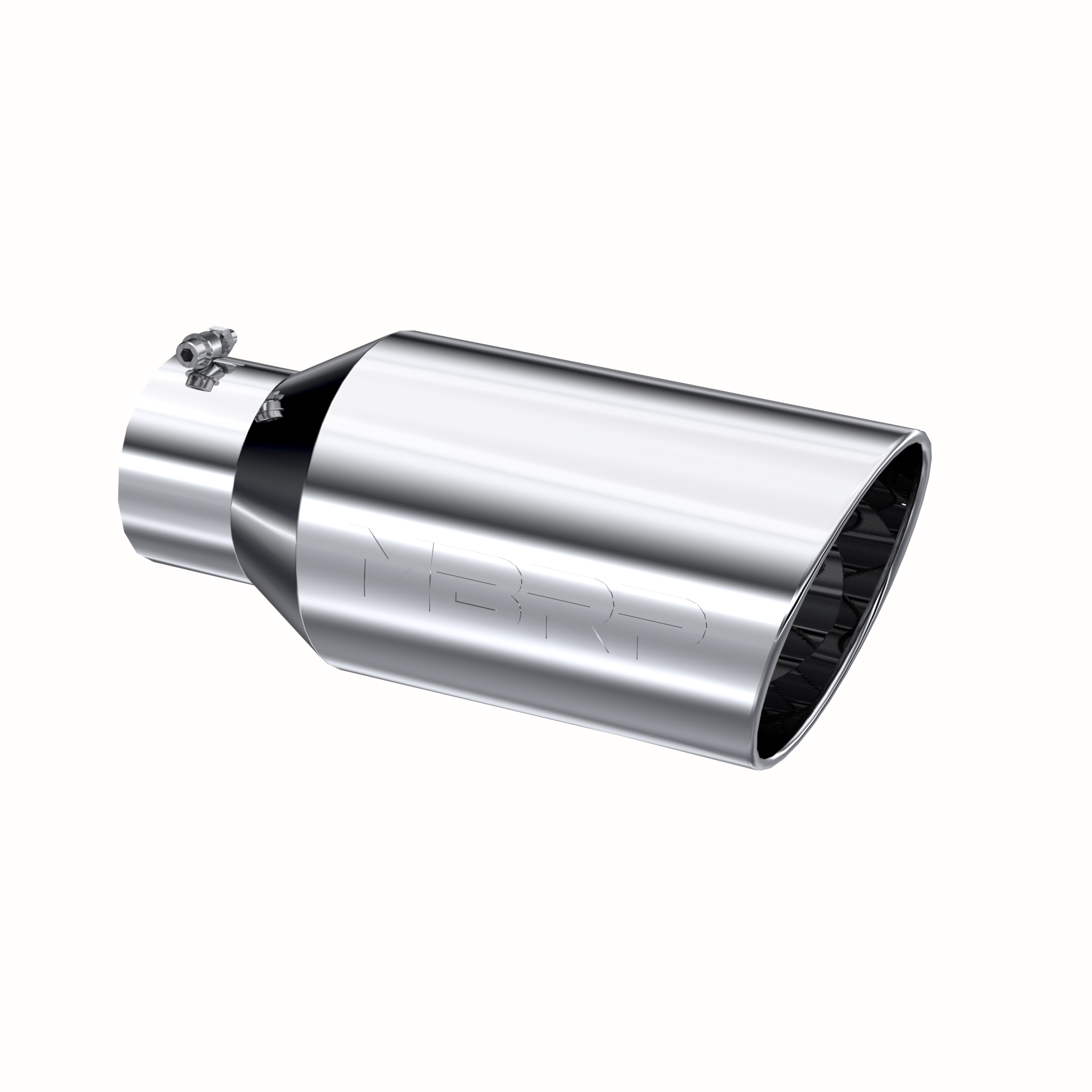 MBRP Exhaust Tip. 8in. O.D.. Rolled End. 5in. inlet 18in. in length. T304. T5129
