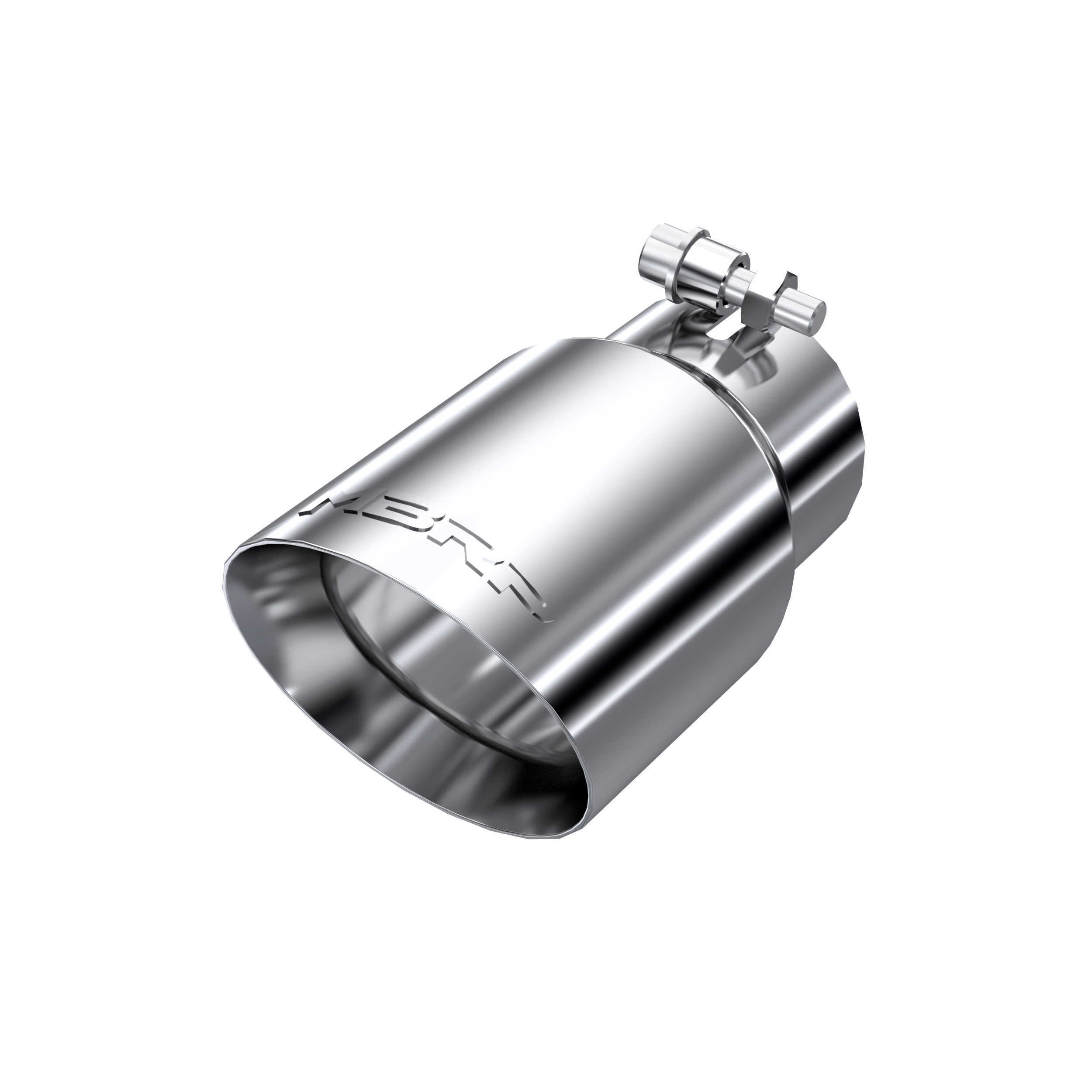 MBRP Exhaust Tip. 4in. O.D.. Dual Wall Angled. 3in. inlet. 8in. length. T304. T5122
