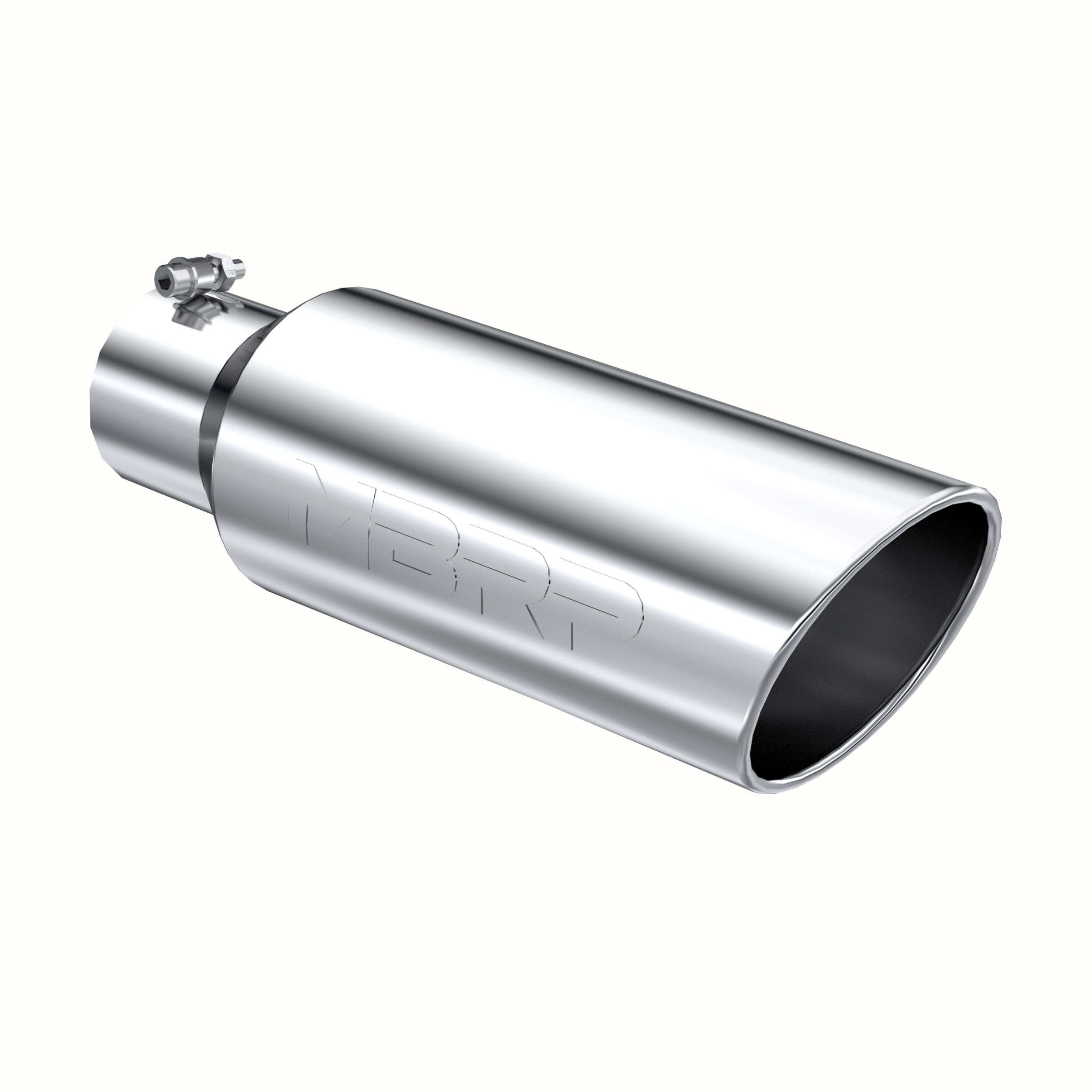MBRP Exhaust Tip. 6in. O.D.. Rolled end. 4in. inlet 18in. in length. T304. T5130