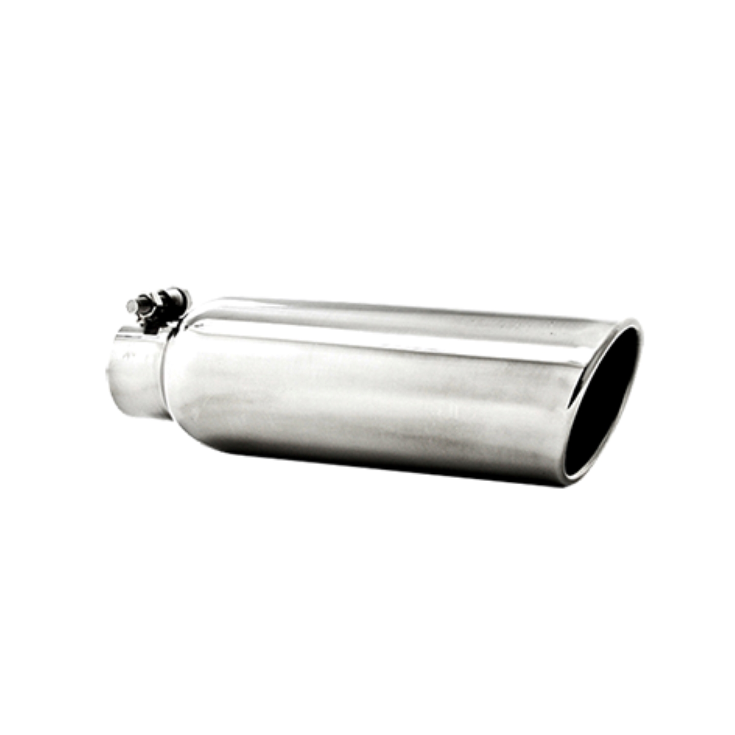 MBRP Exhaust 3.5in. OD. 2.25in. inlet. 12in. in length. Angled Cut Rolled End. T304. T5147