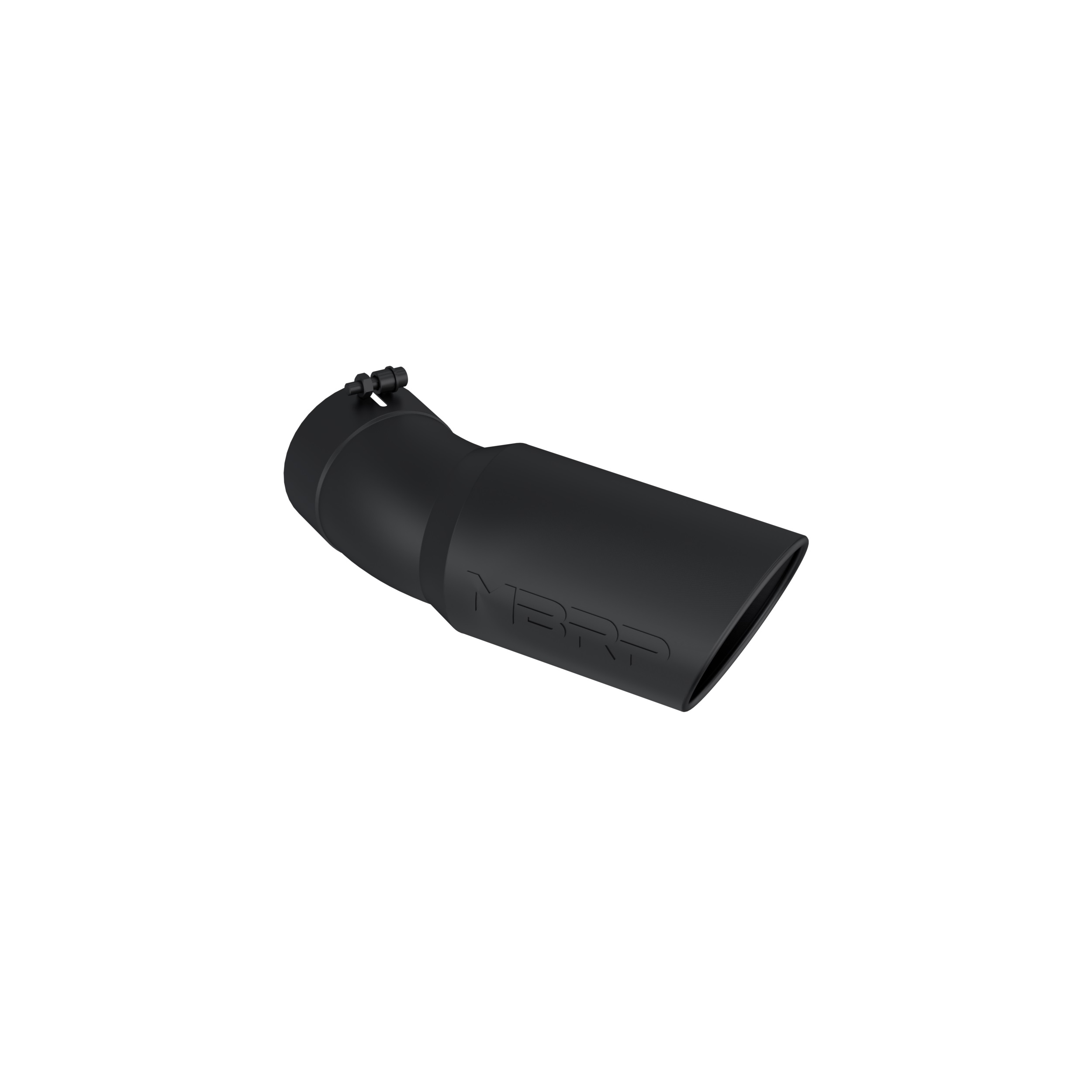 MBRP Exhaust Tip. 6in OD. 5in Inlet. 15.5in Length. 30° Bend. BLK T5154BLK