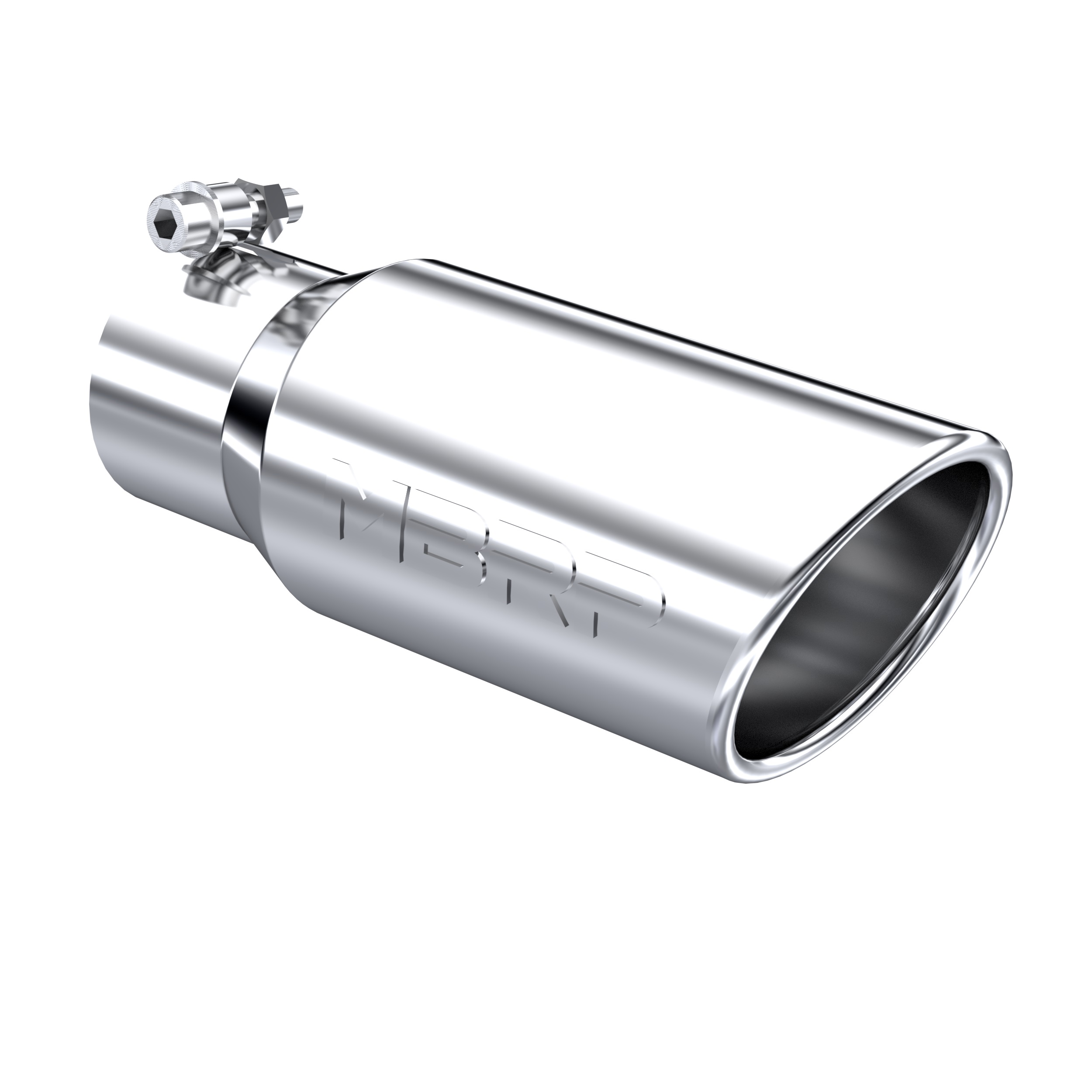 MBRP Exhaust Tip. 4in OD. 3in Inlet. 10in Length. Rolled End. T304 T5155
