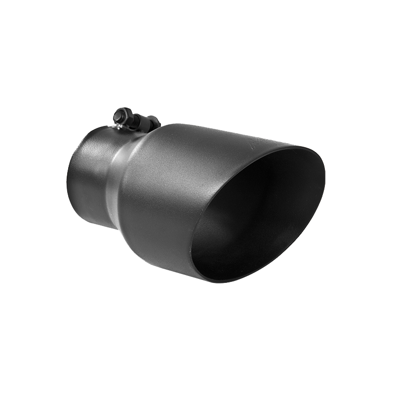 MBRP Exhaust Tip. 4.5in OD. 3in Inlet. 7.7in Length. Angled. BLK T5151BLK