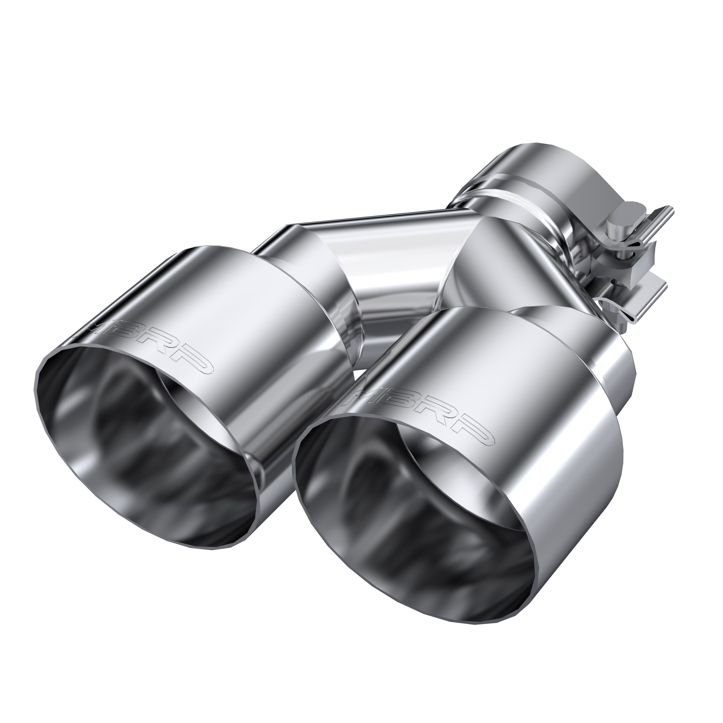 MBRP Exhaust 2.5" Inlet. 4.0" OD Dual Out. T304 Stainless Steel. T5177